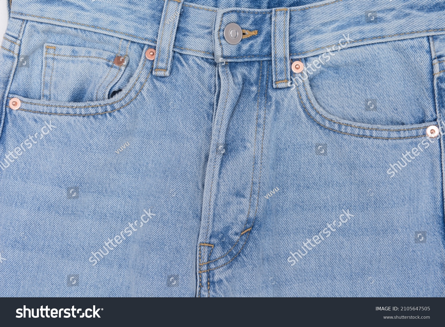 Female Front View Blue Jeans Closeup Stock Photo 2105647505 | Shutterstock