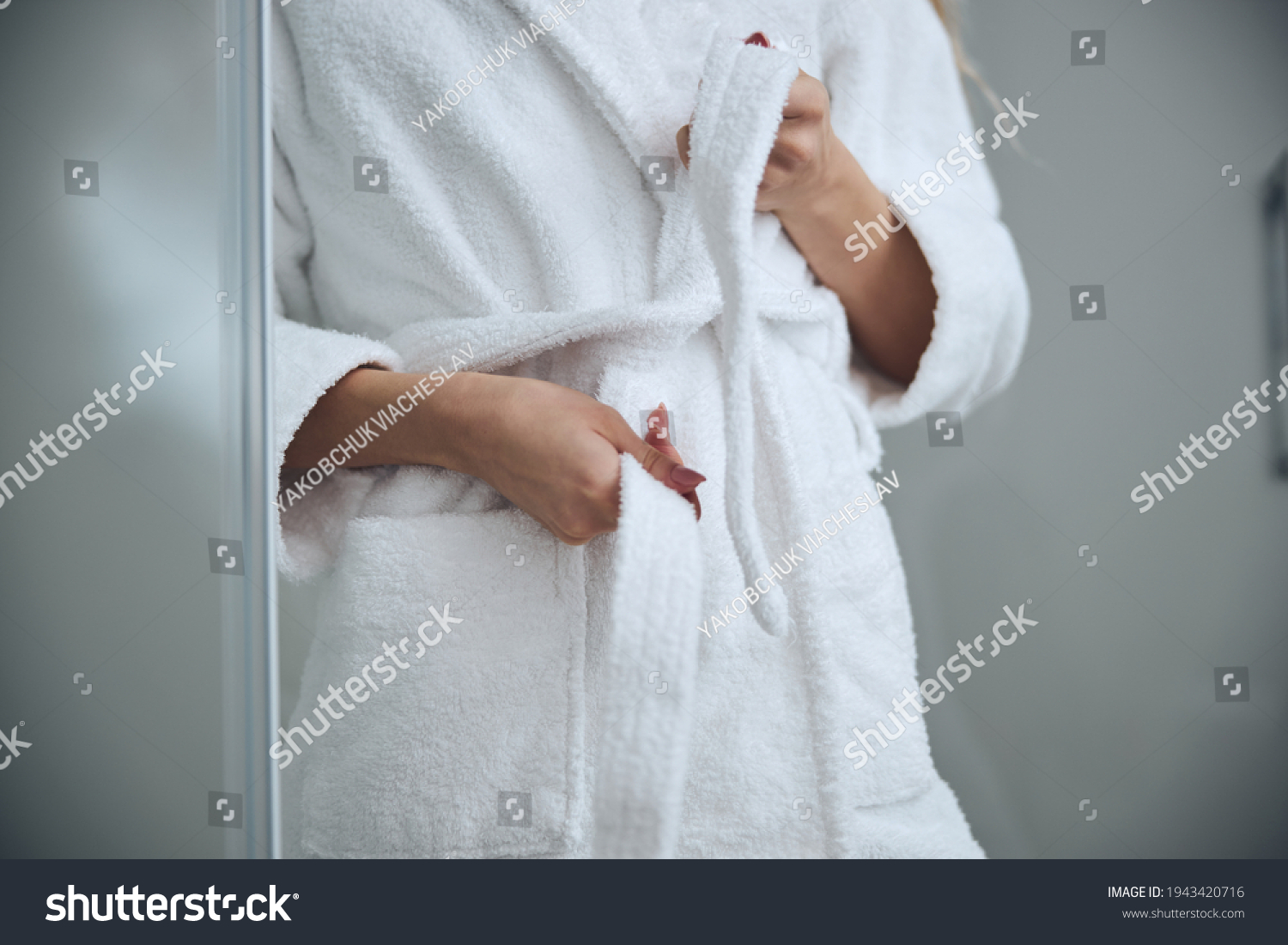 Woman getting out shower Images, Stock Photos & Vectors Shutterstock