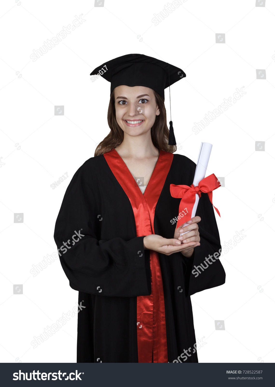 black graduation gown