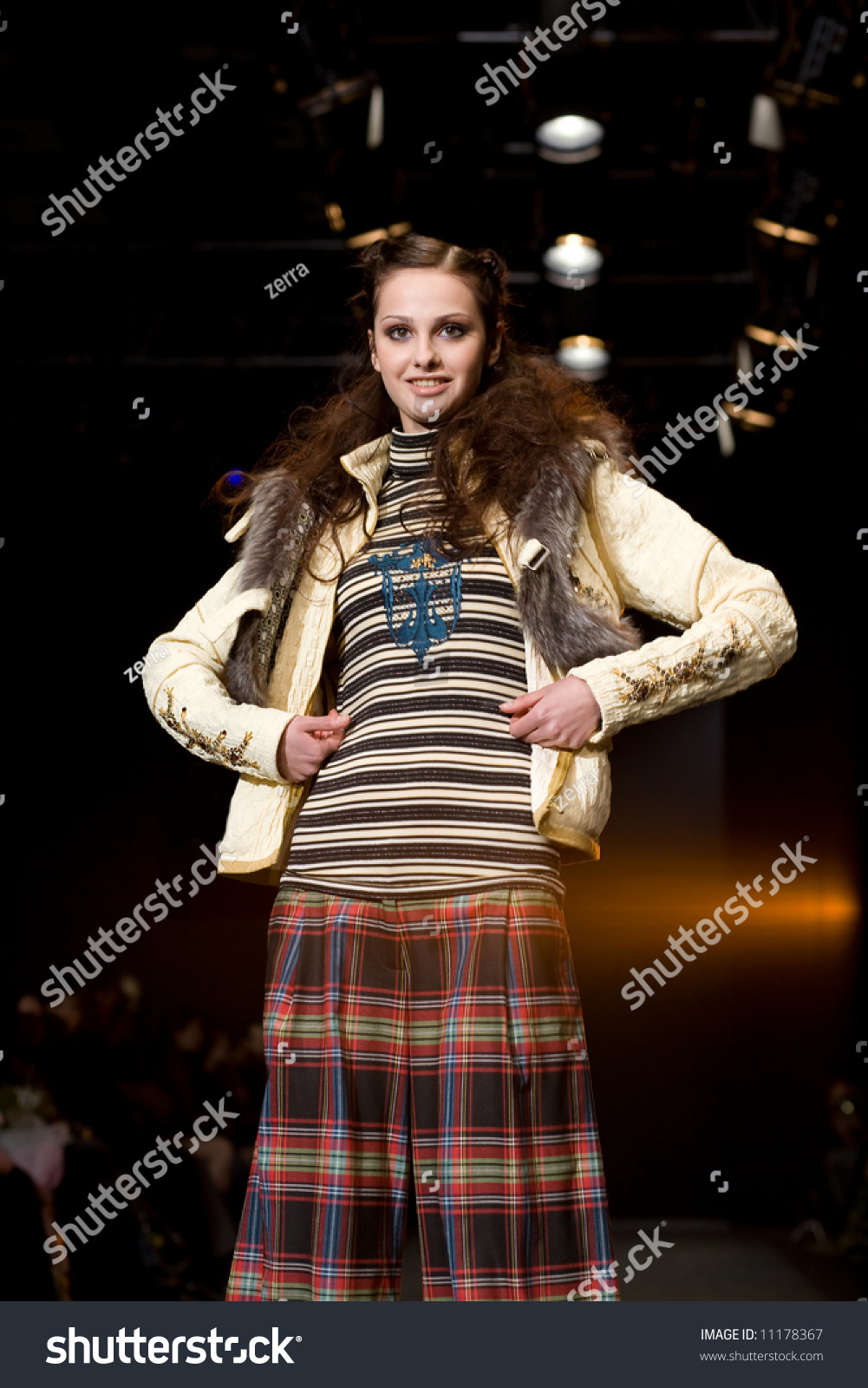 Female Model At A Fashion Show At Kisileva Collection (Russian Fashion ...