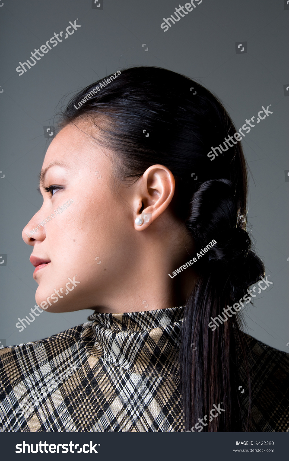 Female Models Profile Side View Showing Stock Photo 9422380 - Shutterstock