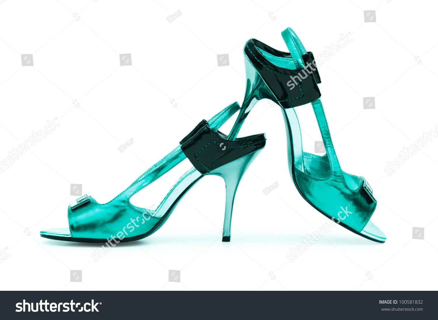 Female Shoes On White Background Stock Photo 100581832 : Shutterstock