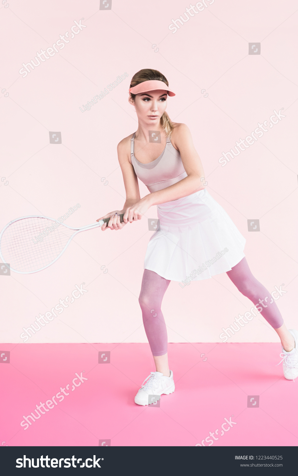 pink tennis visor