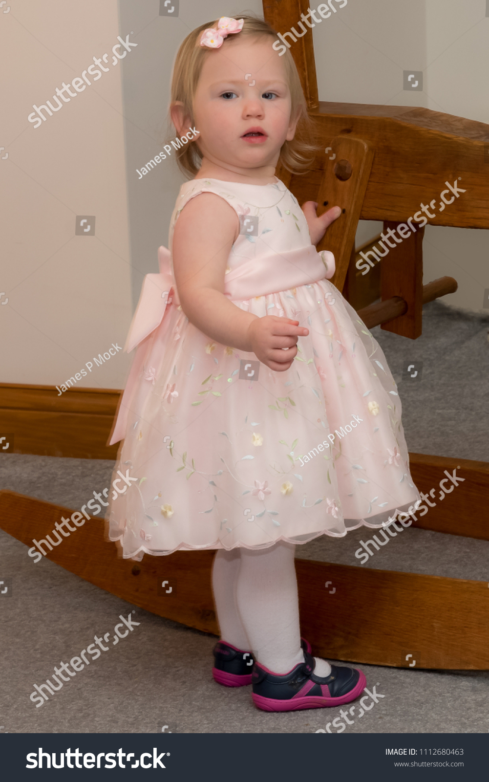 peach easter dress