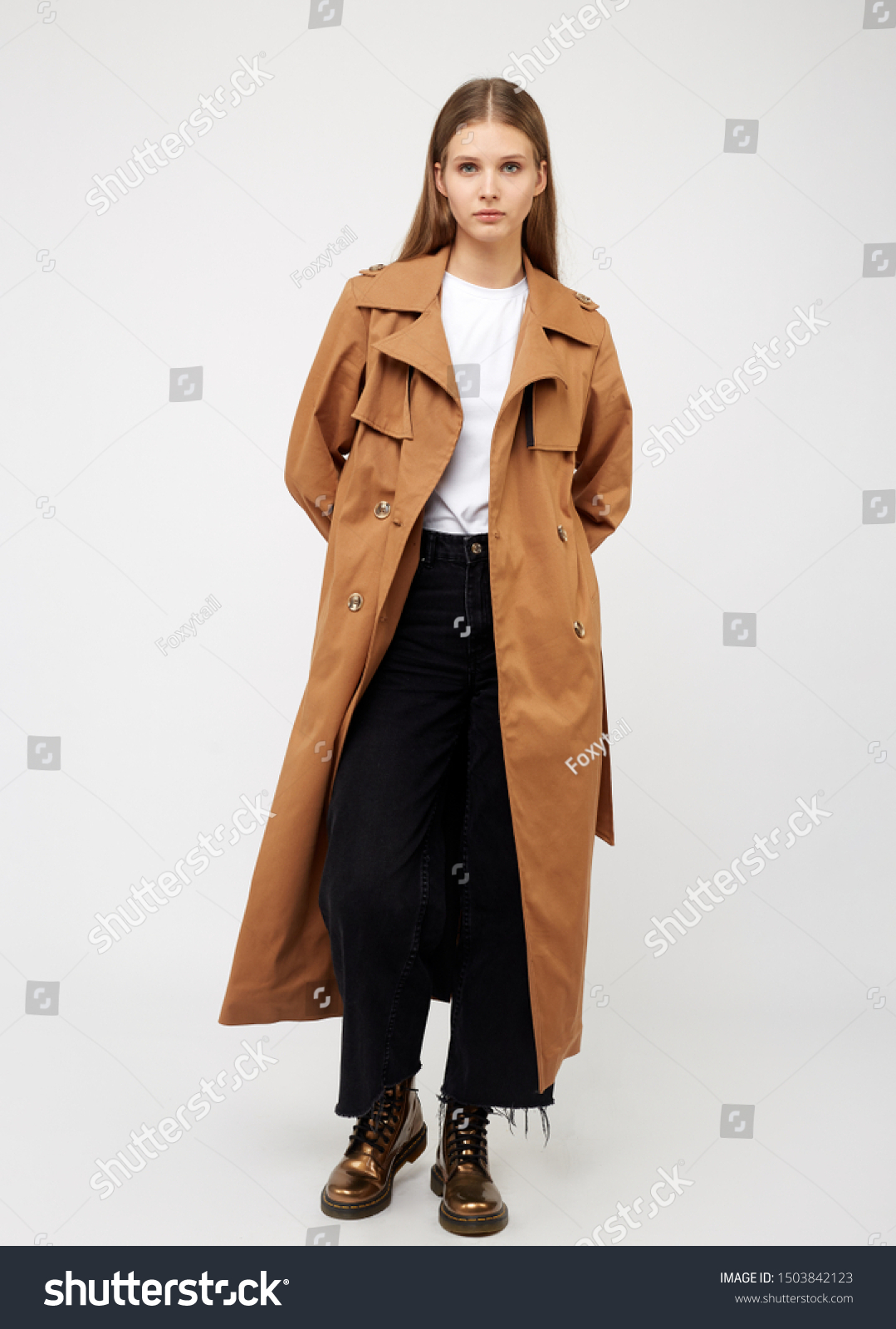 camel color trench coat