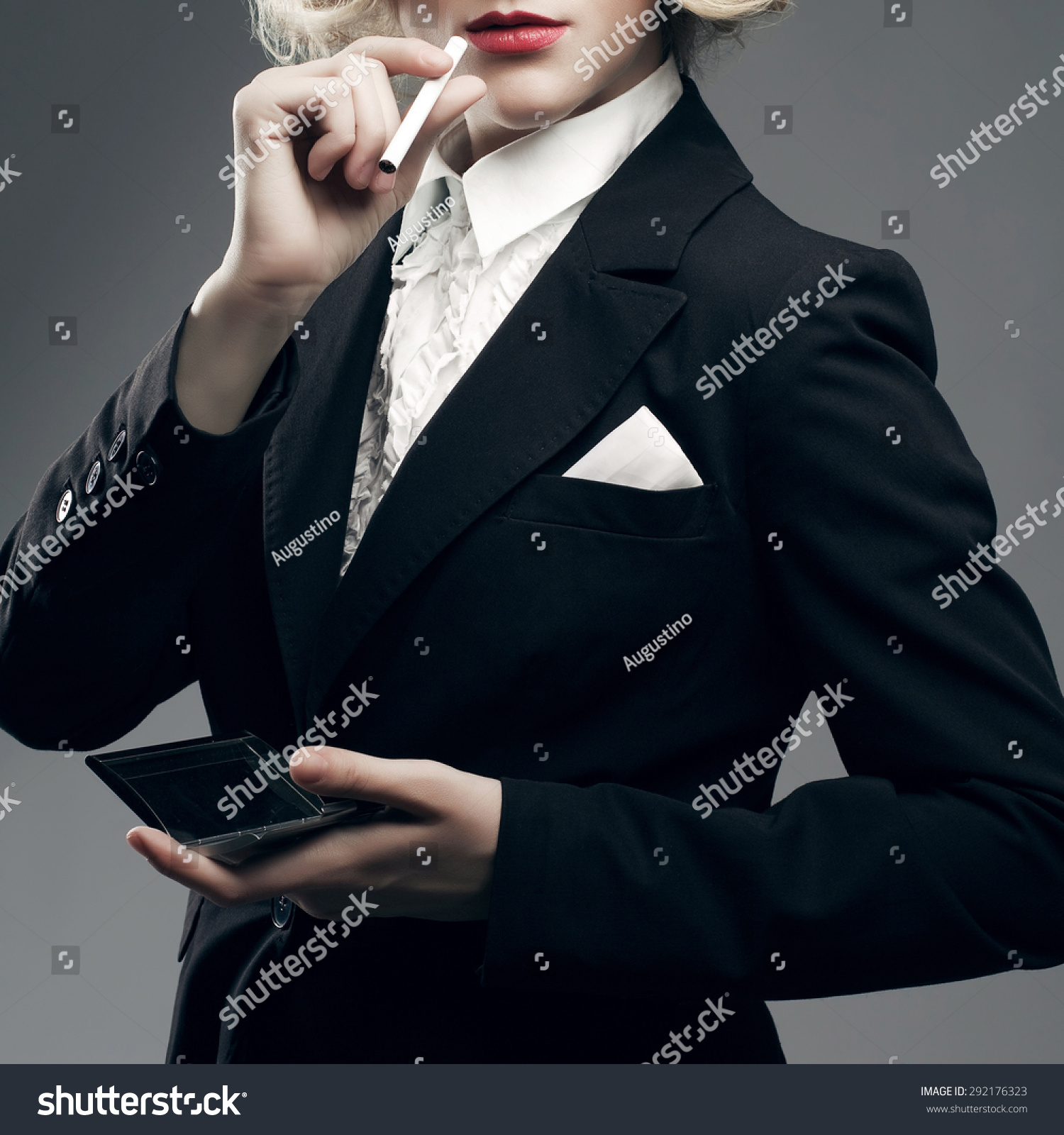 Femme Fatale Concept Marlene Dietrich Style Stock Photo Edit Now 292176323