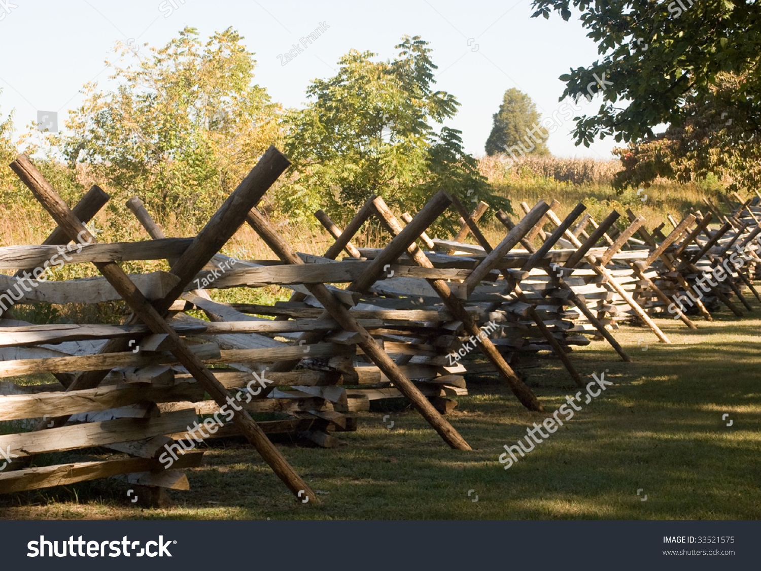 Fence On Gettysburg Battlefield Stock Photo 33521575 : Shutterstock