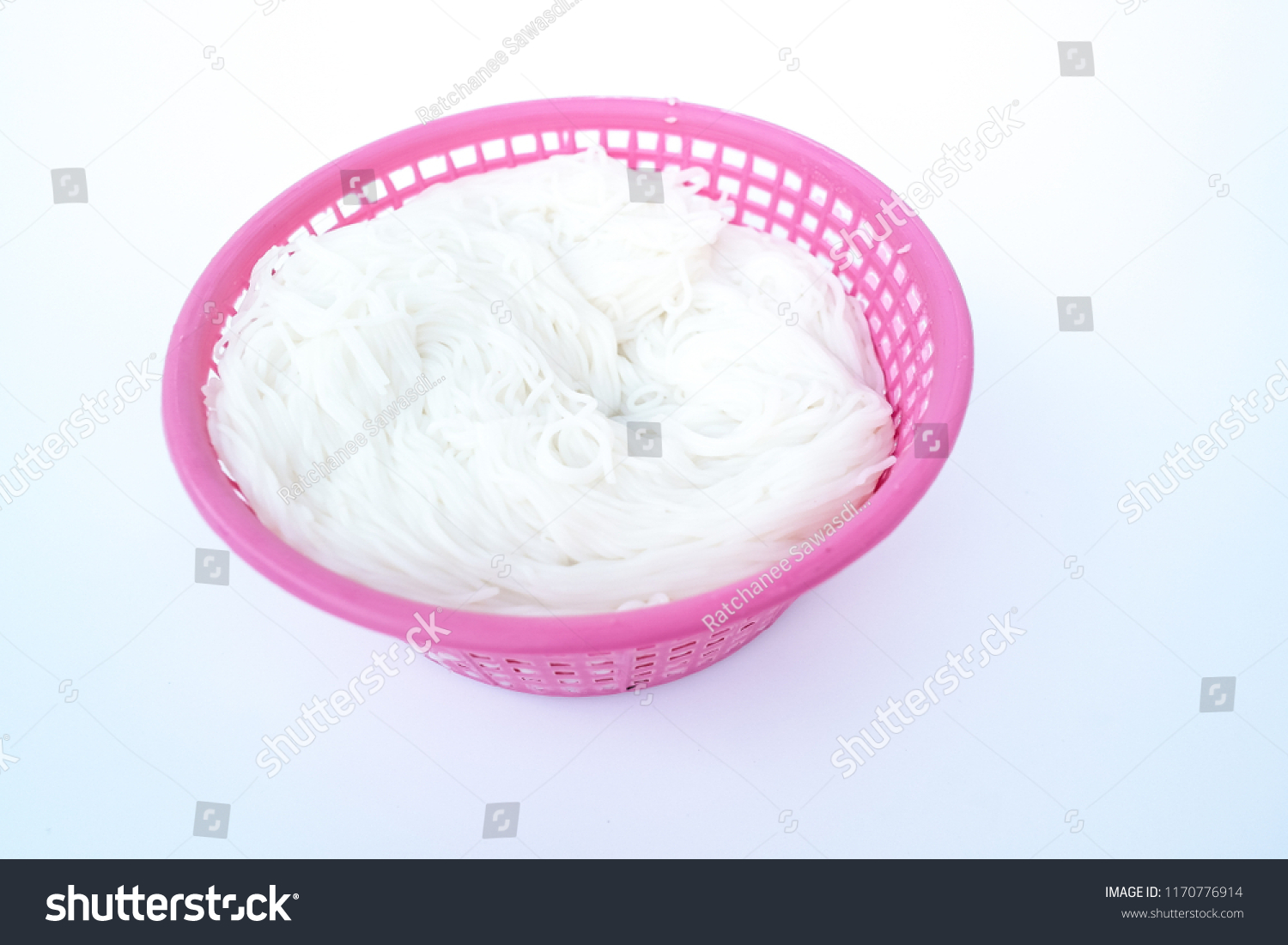 Fermented Rice Flour Noodles Pink Plastic Stock Photo Edit Now