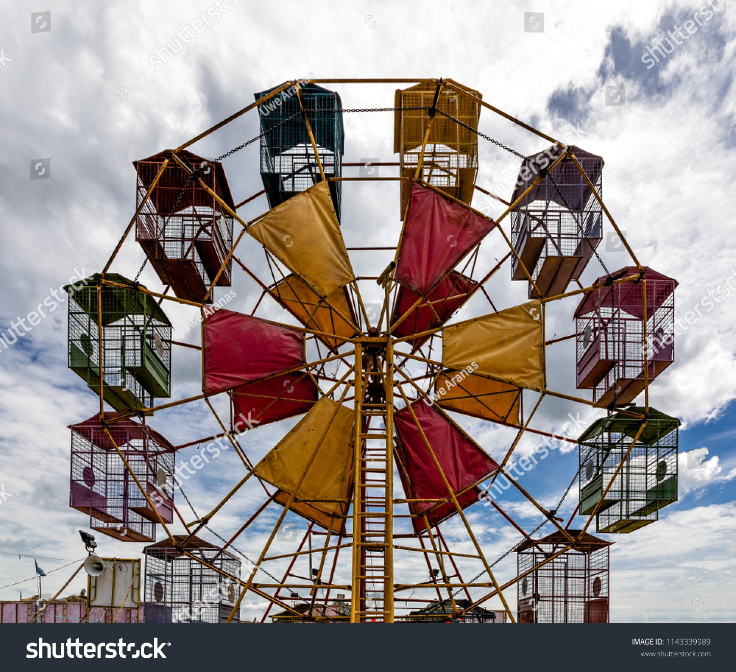 Ferris Wheel Village Fairground Beaufort Sabah Stock Photo Edit Now 1143339989