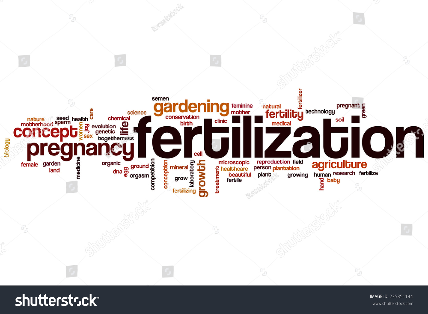 Fertilization Word Cloud Concept Stock Illustration 235351144