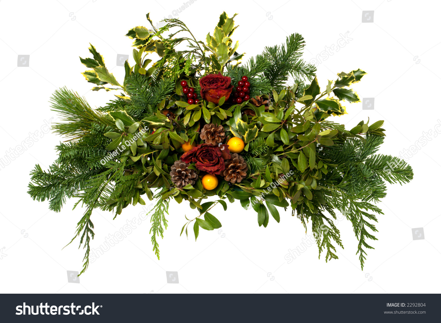 christmas greens arrangements