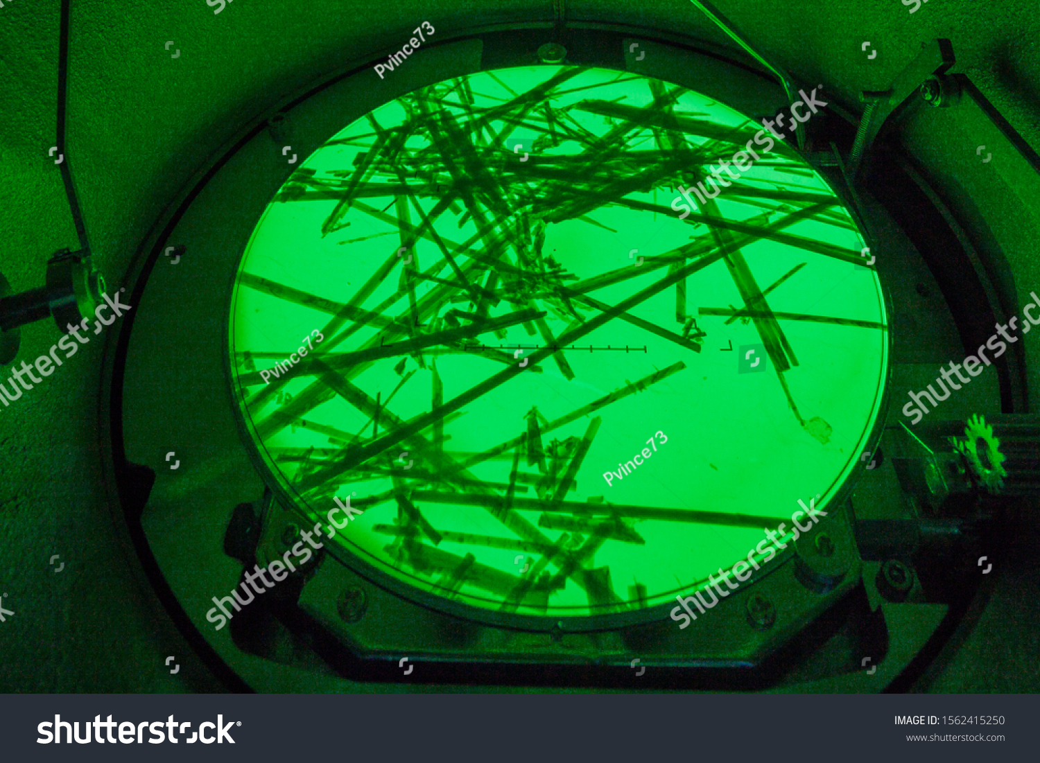 Fibres Dactinolite Damiante Vues Sur Fluorescent Stock Photo Edit Now