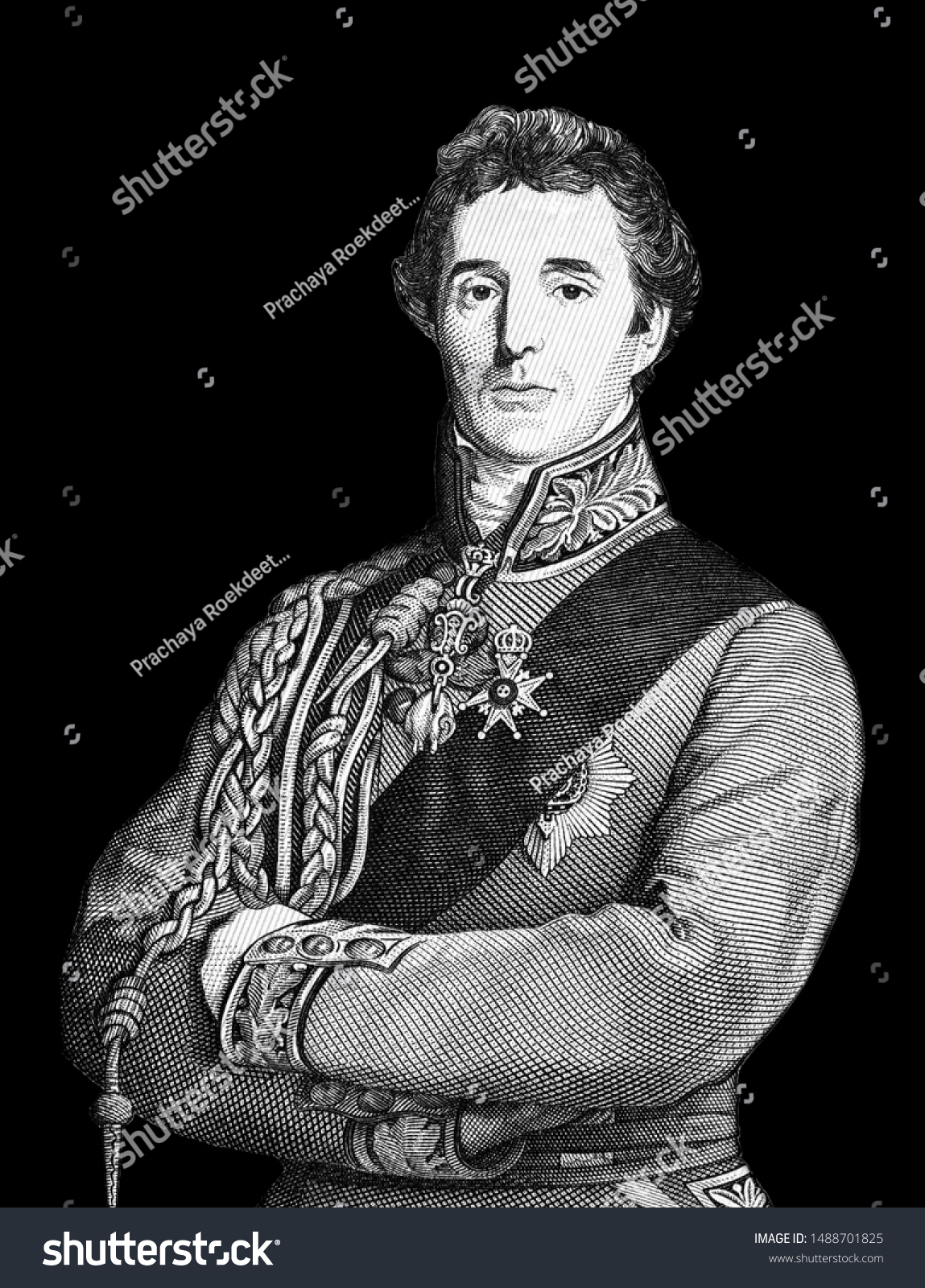 169 Arthur Wellesley Images Stock Photos Vectors Shutterstock   Stock Photo Field Marshal Arthur Wellesley Portrait From Great Britain Pounds Banknotes 1488701825 