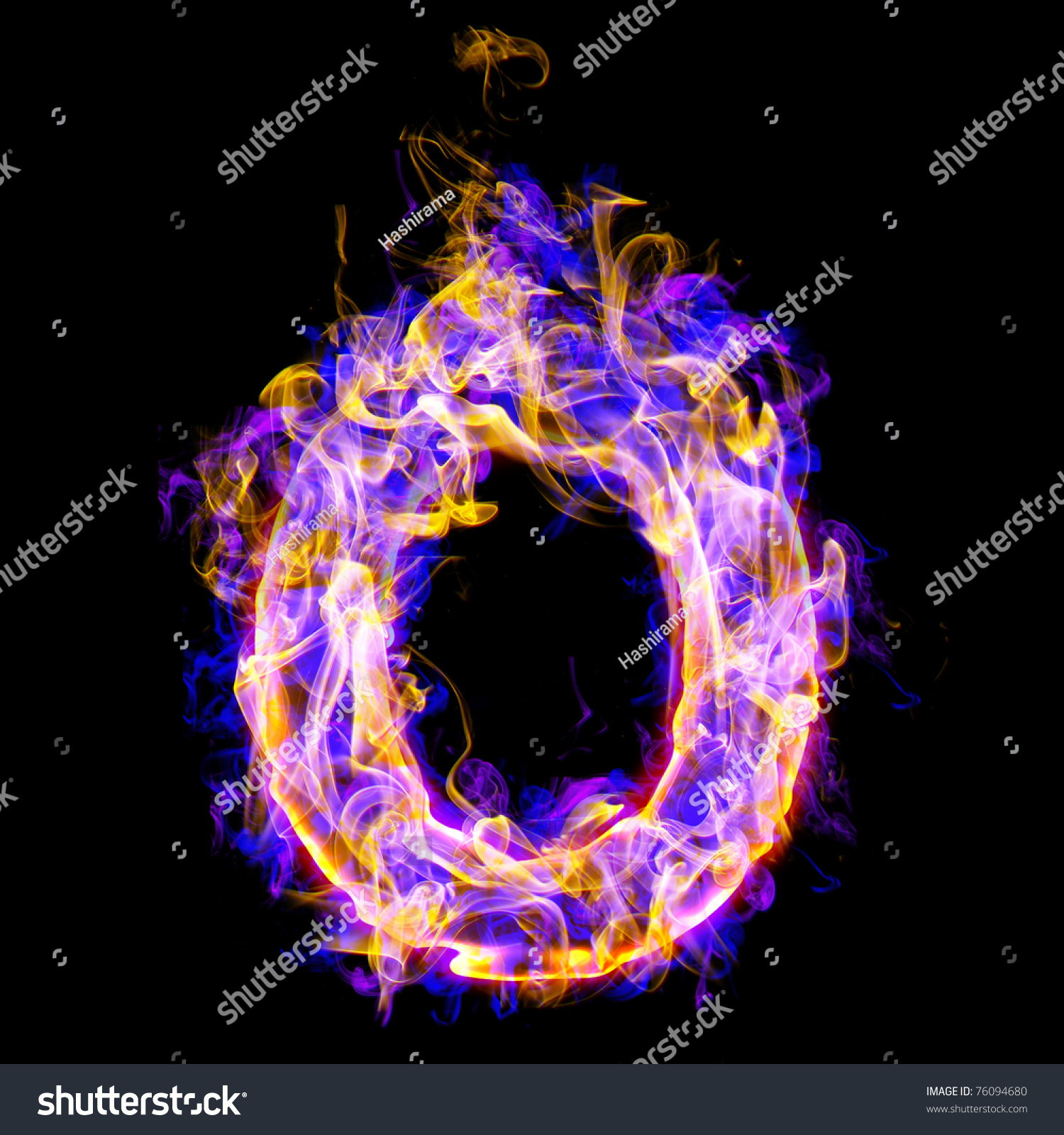 Fiery Font Rose Blue Letter O Stock Illustration 76094680 - Shutterstock