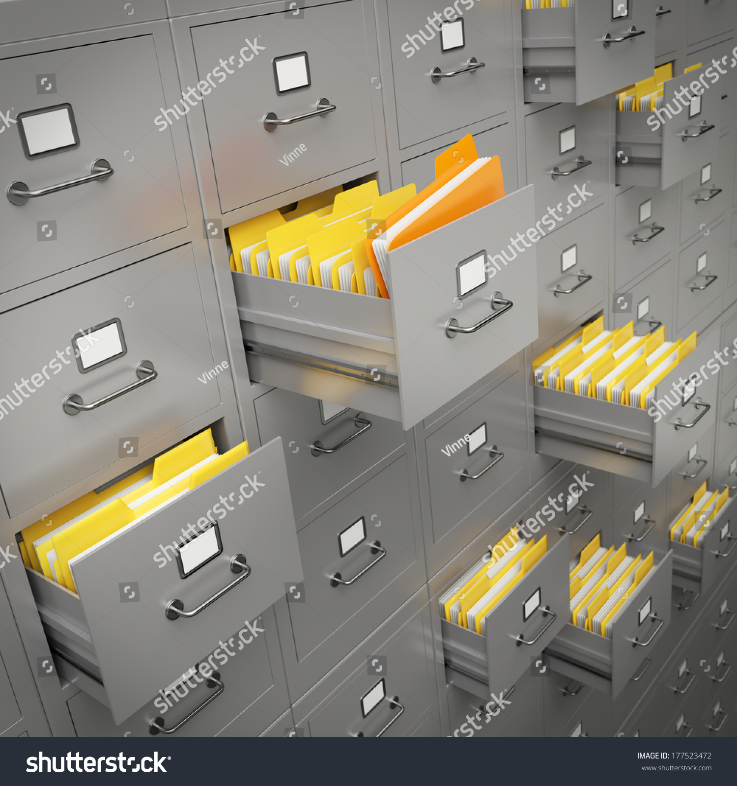 File Cabinet Stock Photo 177523472 : Shutterstock