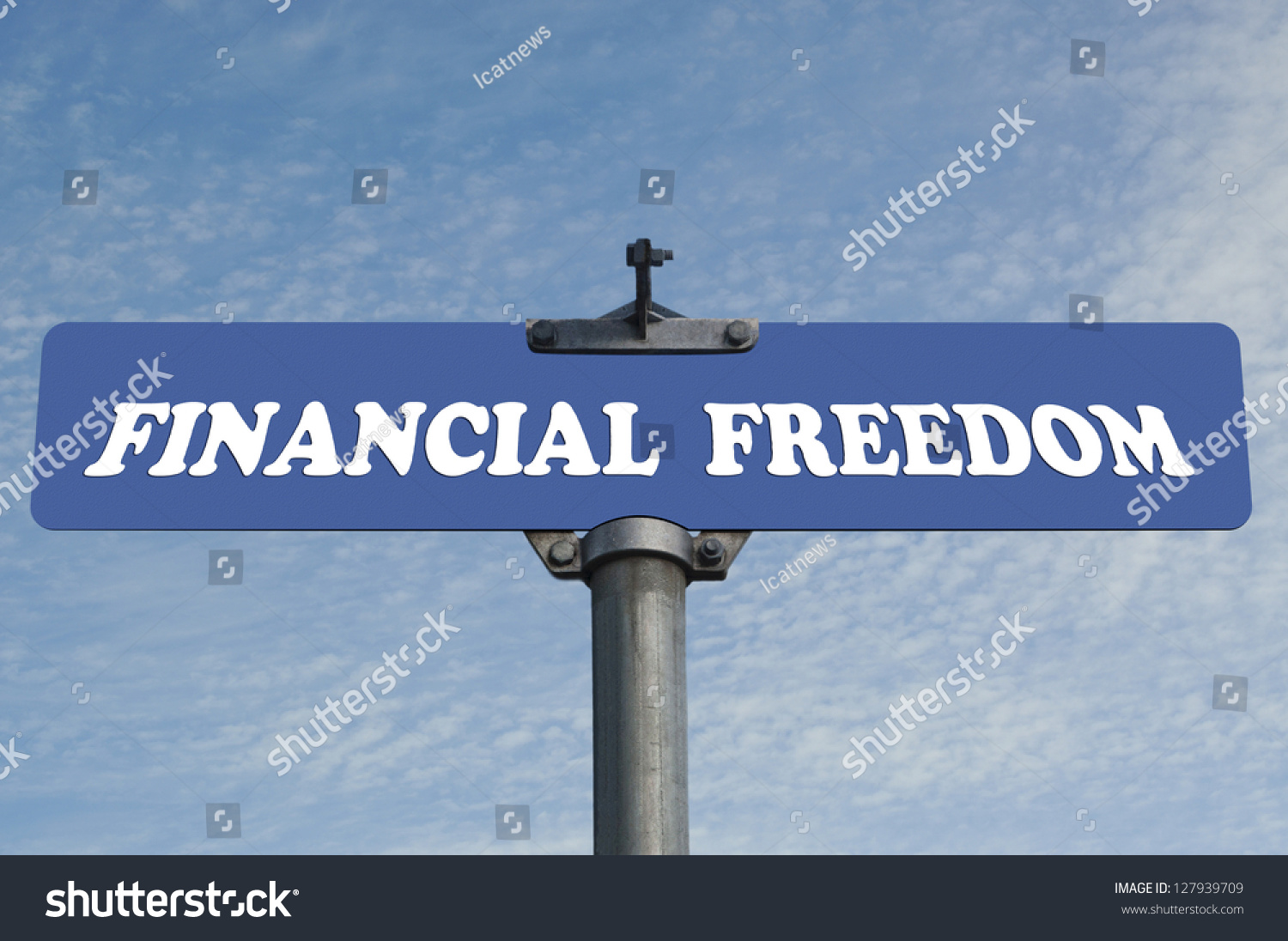 Financial Freedom Road Sign Stock Illustration 127939709 - Shutterstock