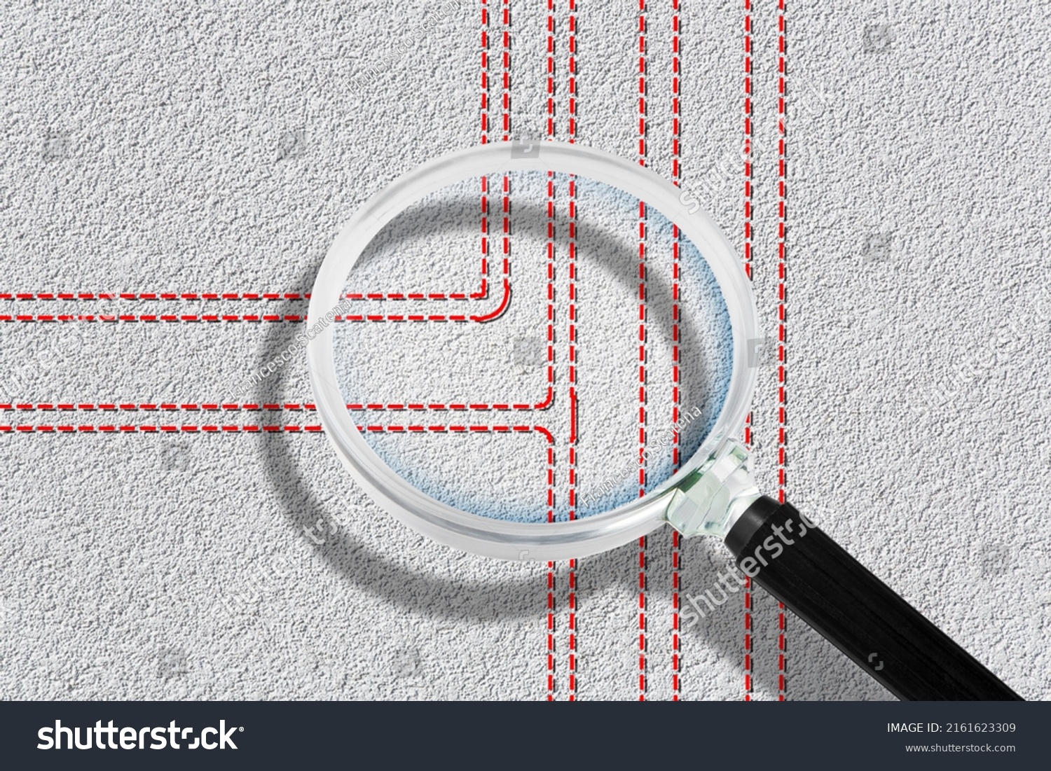 Find Pipes Behind Wall How Finding Stock Photo 2161623309 Shutterstock