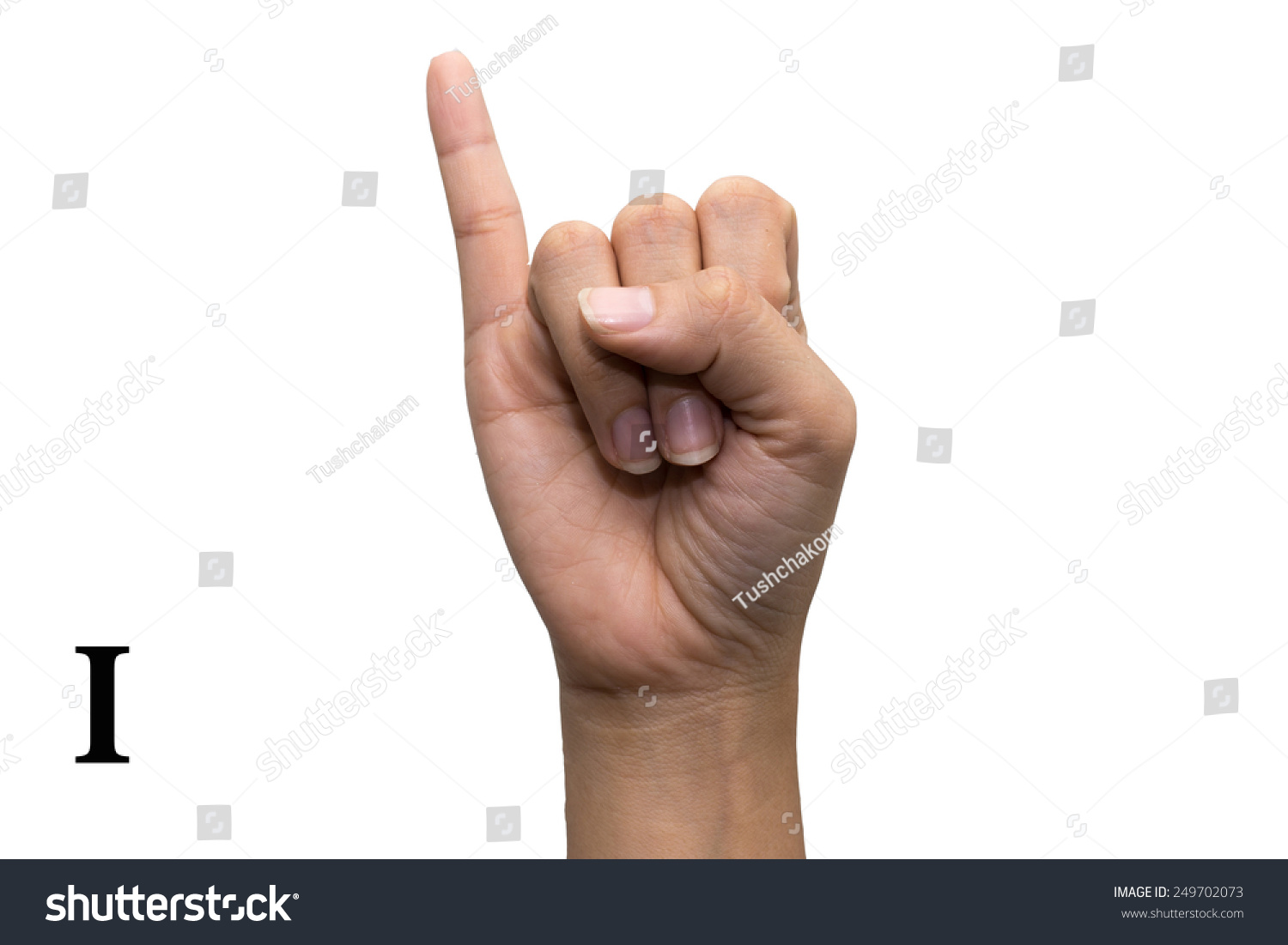 Finger Spelling The Alphabet In American Sign Language (Asl). The ...