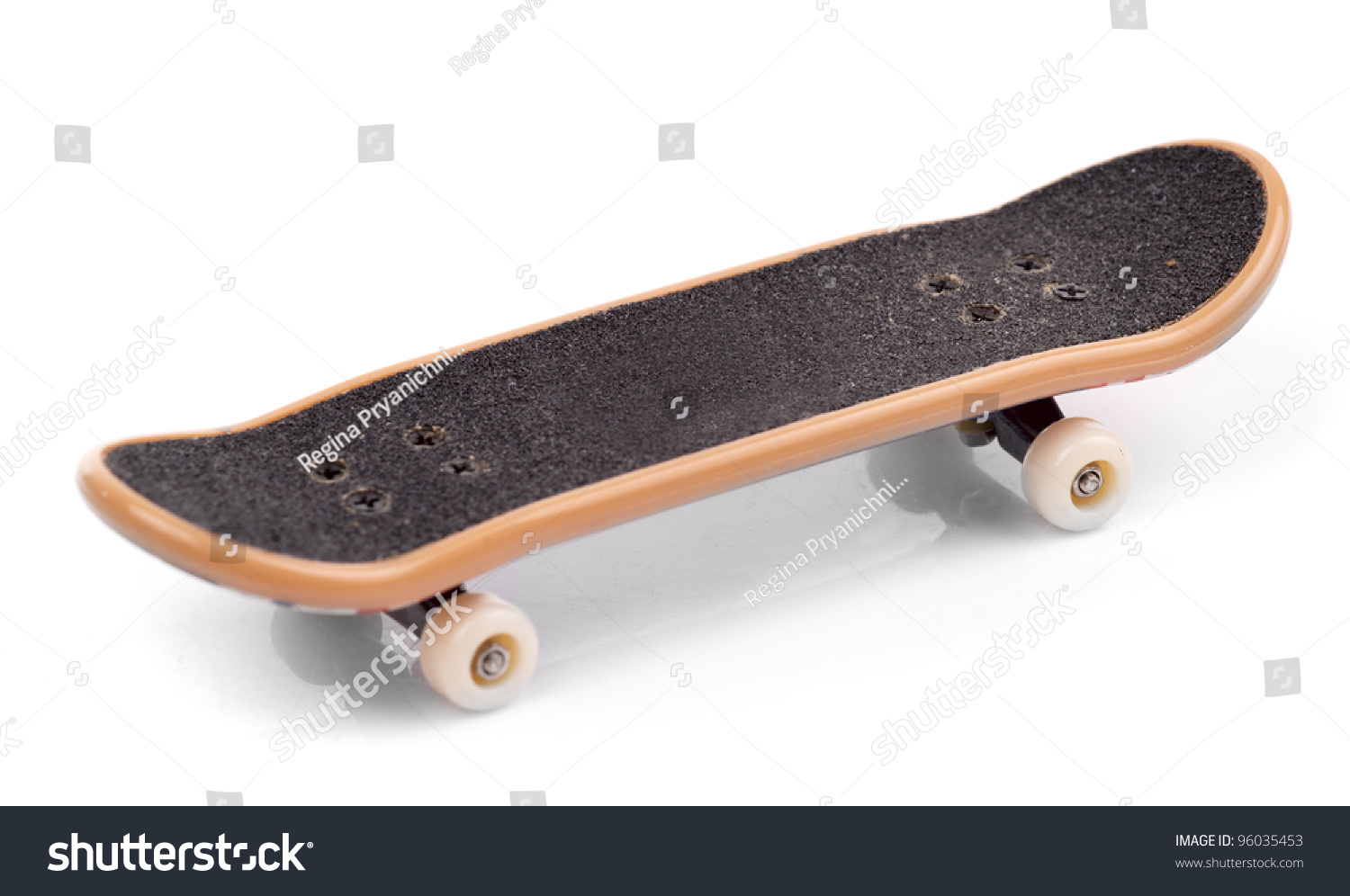 Fingerboard Isolated On White Background, Close-Up Stock Photo 96035453 ...