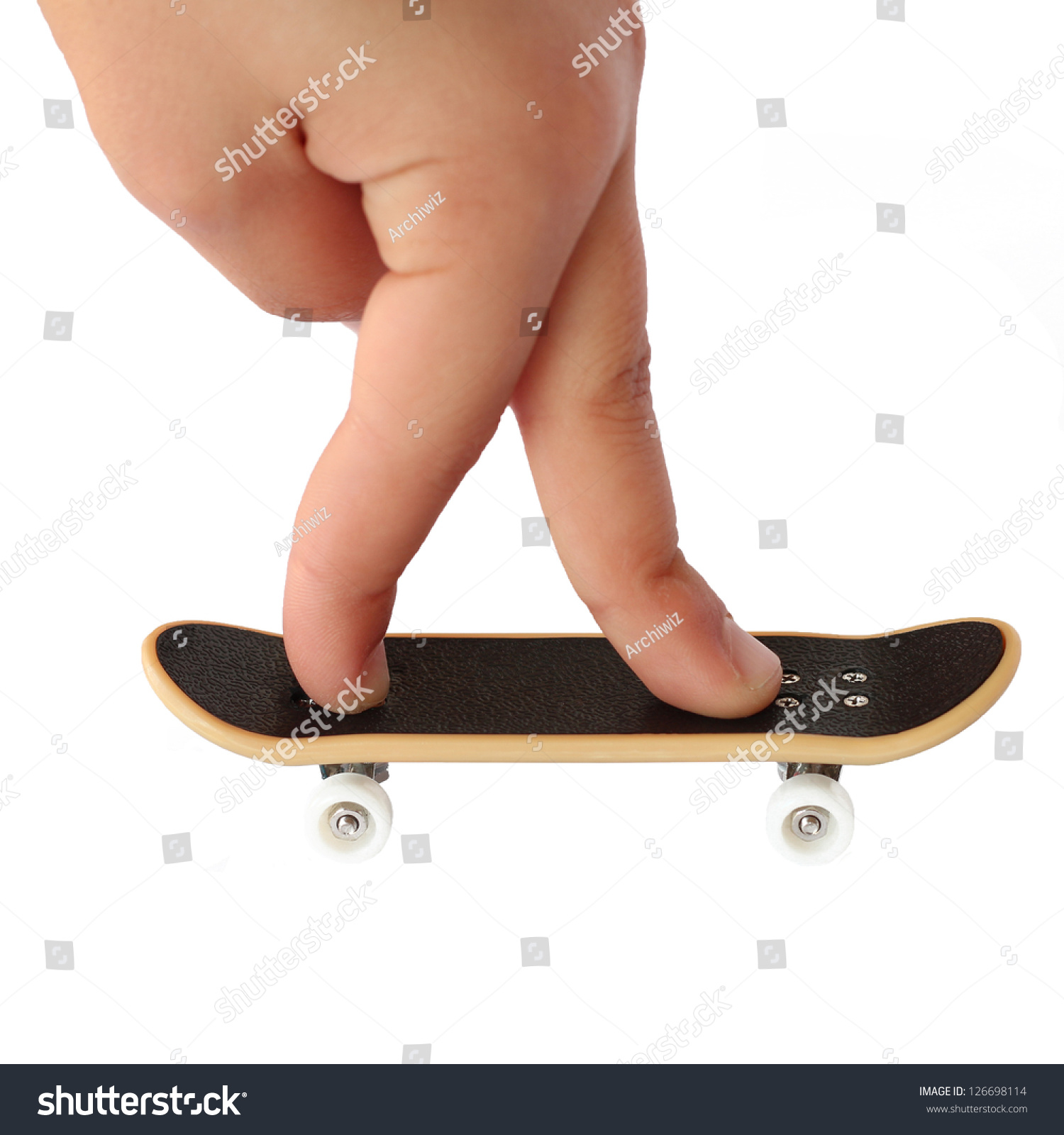 Fingers Riding Skateboard Start Company Concept Stock Photo 126698114 ...