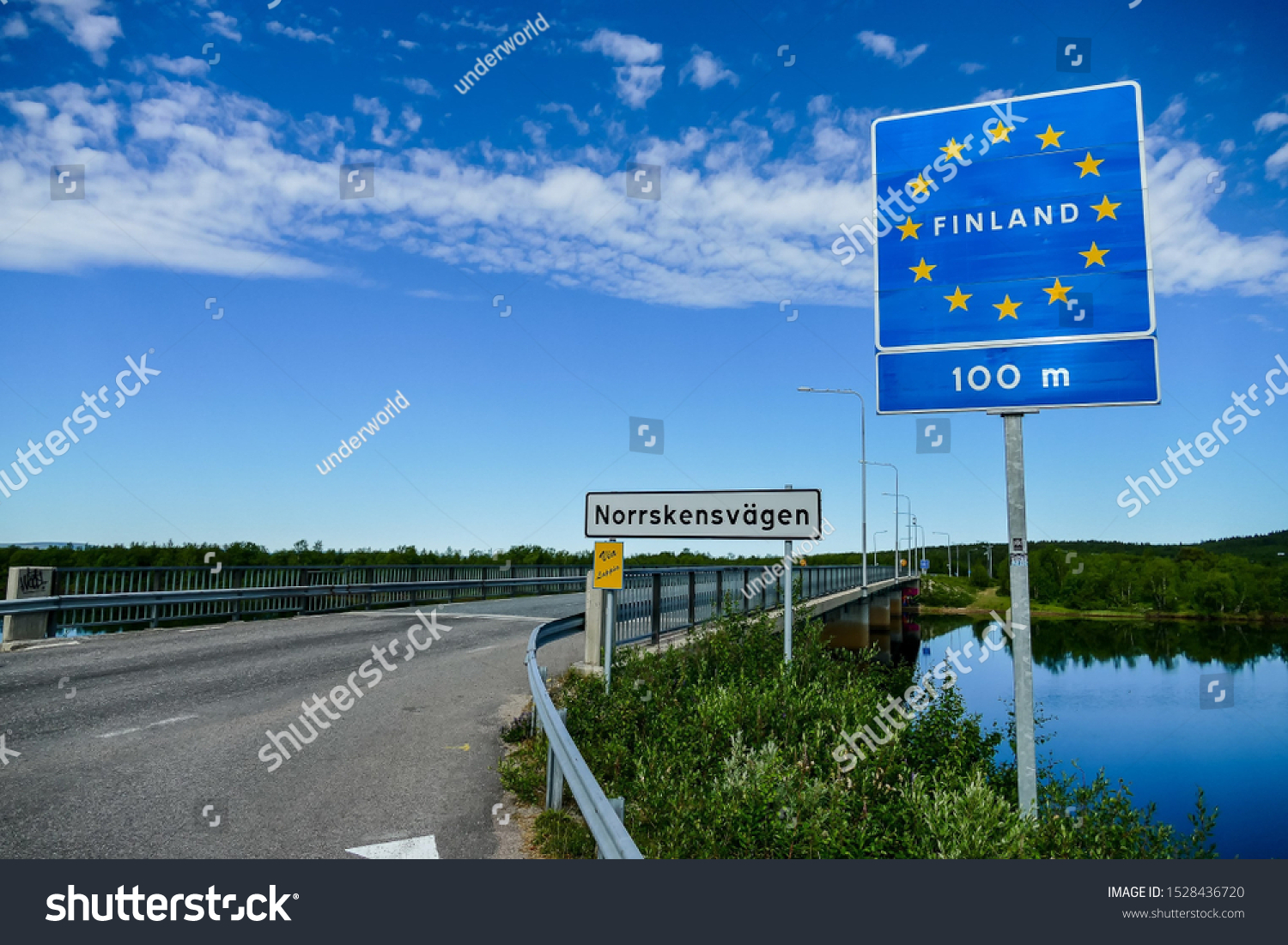 Norway Finland Border Images Stock Photos Vectors Shutterstock   Stock Photo Finland Street Sign In Border Between Sweden And Finland Digital Image Picture 1528436720 