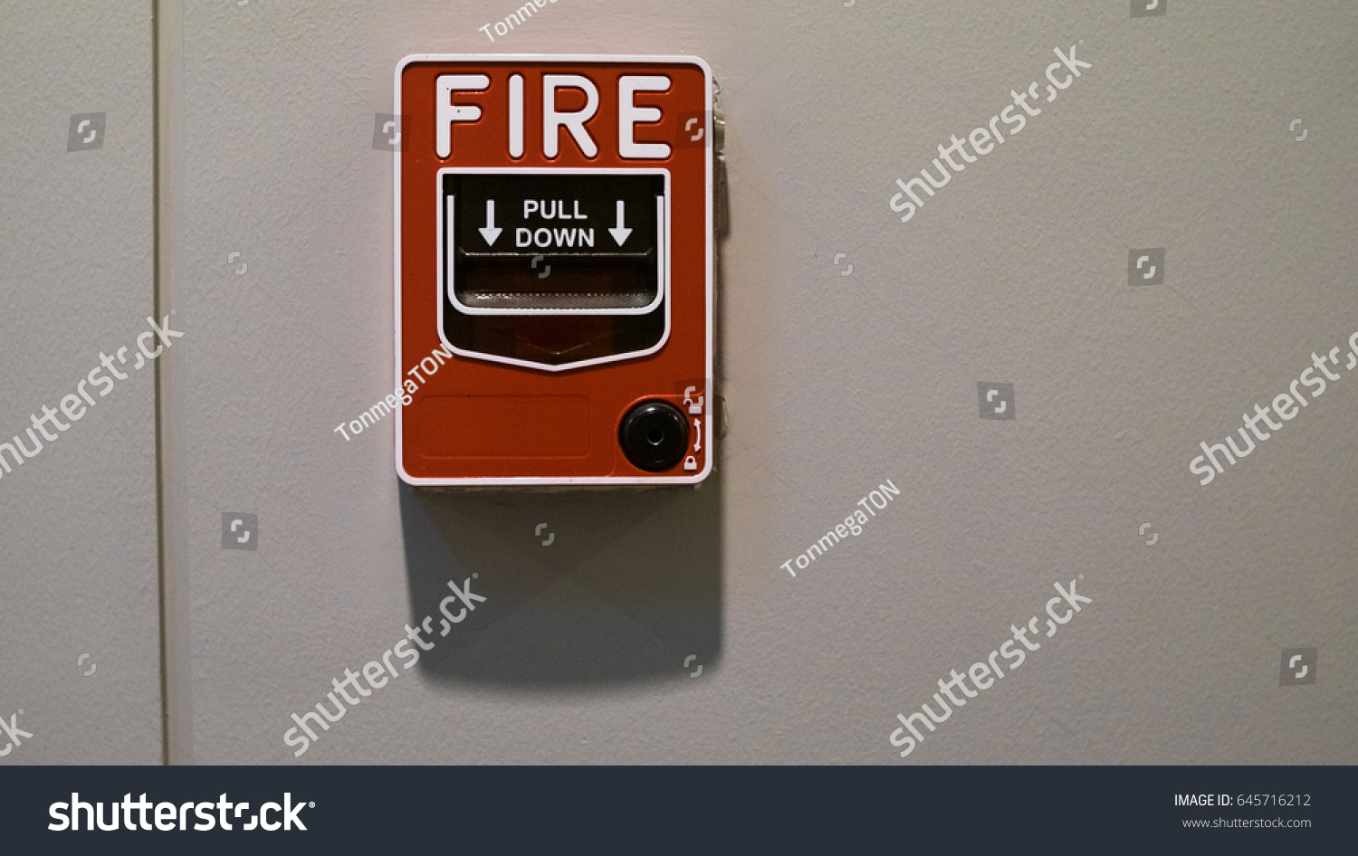 Fire Alarm Pull Down Office Building Stock Photo 645716212 | Shutterstock