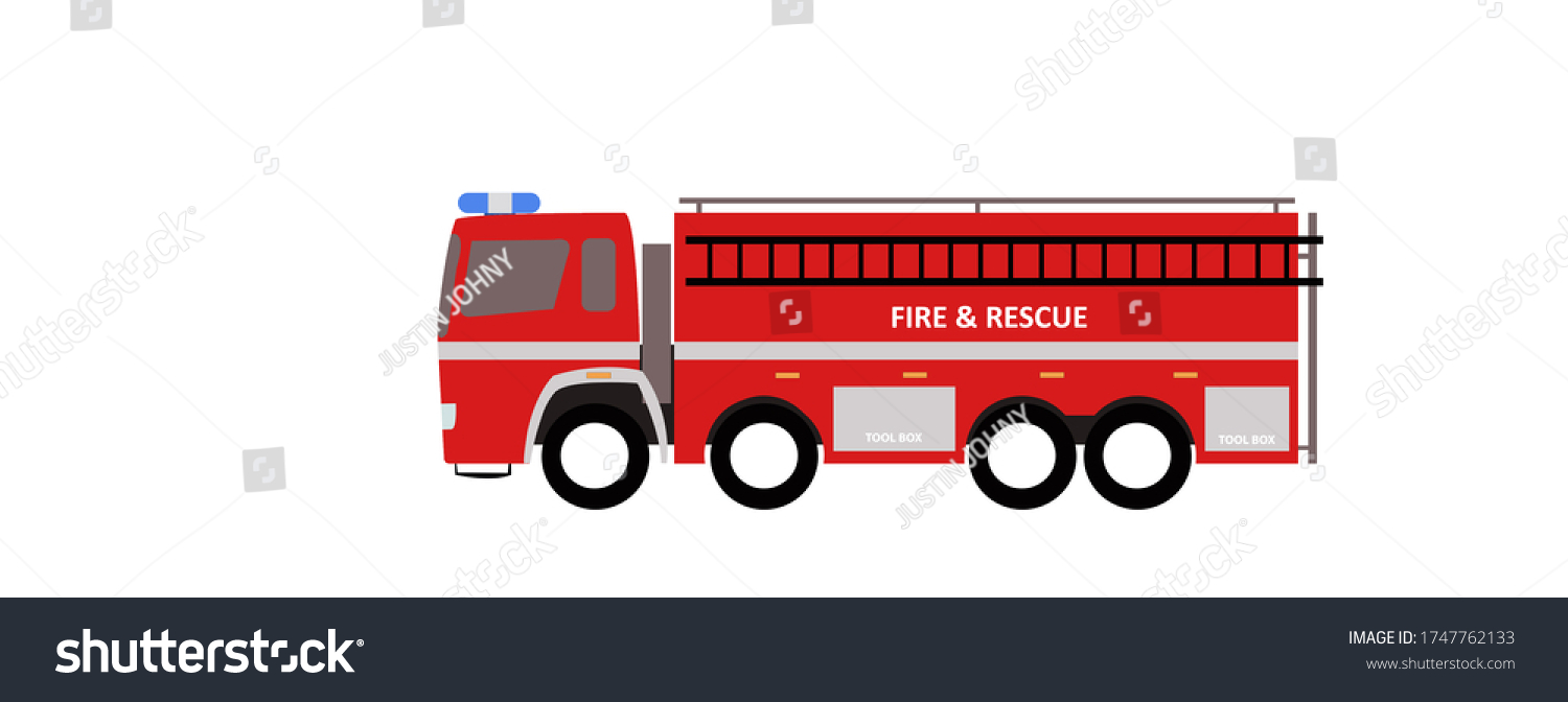 Fire Engine Illustration Symbol Suitable Indicators Stock Illustration ...