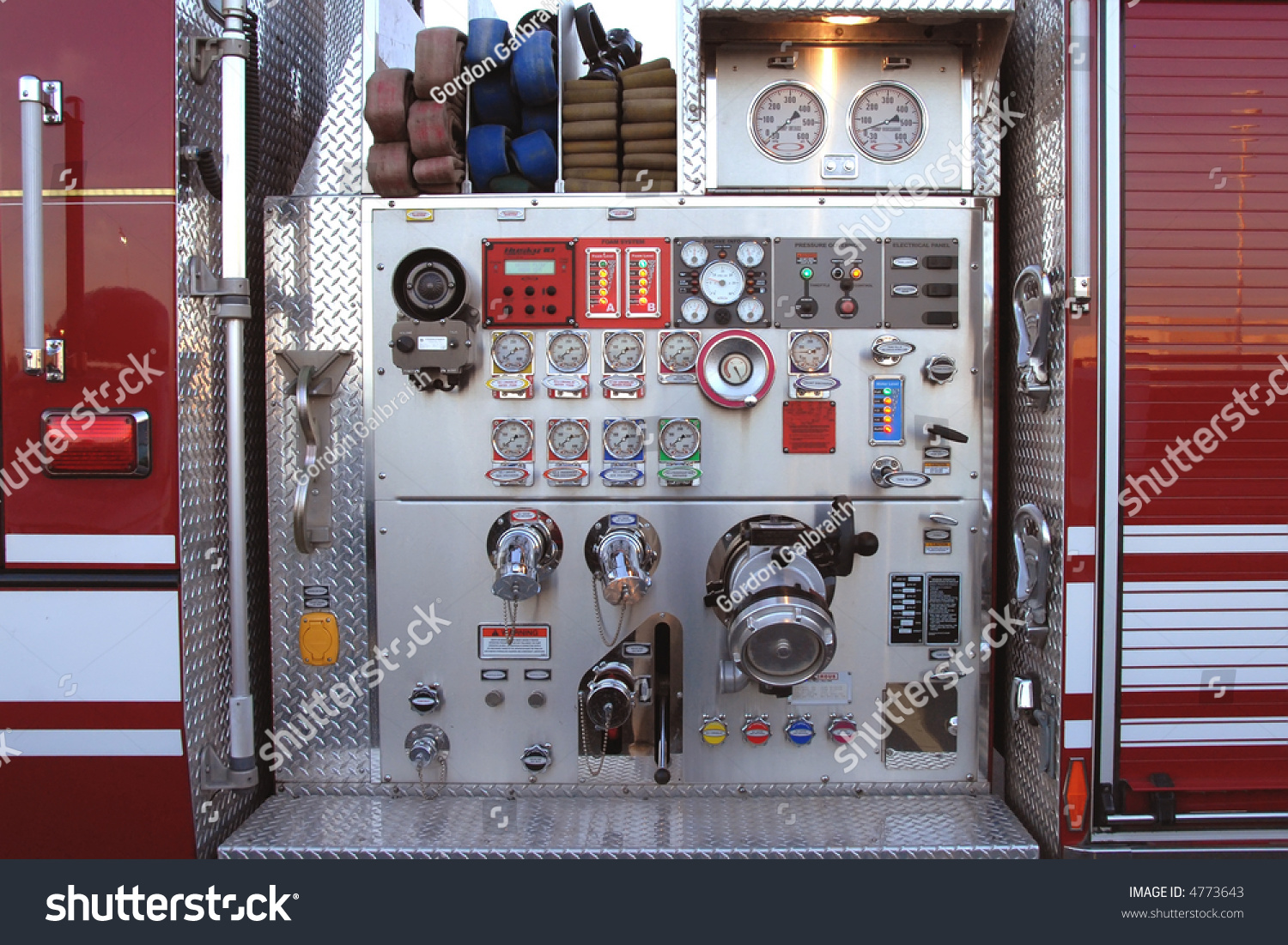 Fire Engine Main Pump Controls Stock Photo 4773643 - Shutterstock