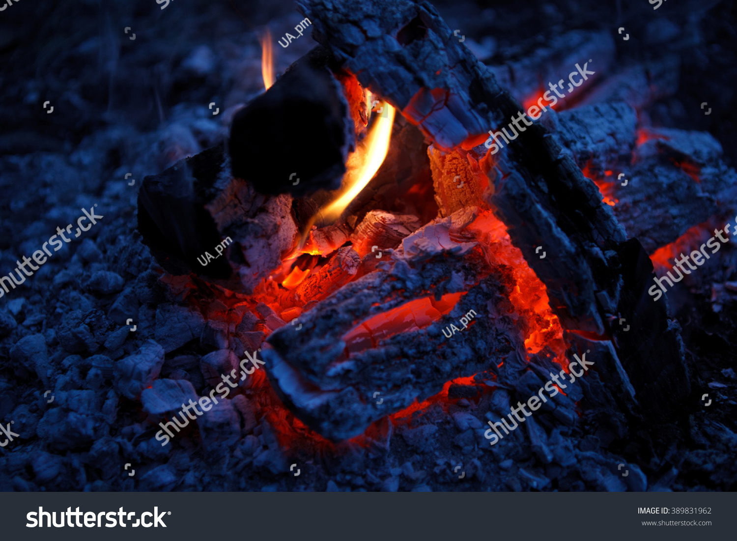 Fire Fireplace Stock Photo Edit Now 389831962