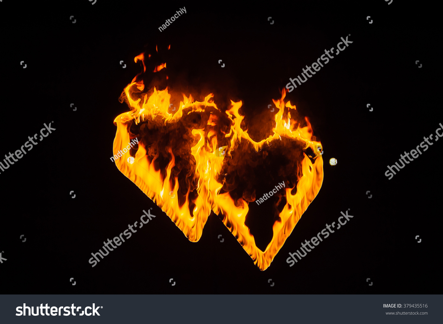 Fire Heart Stock Photo 379435516 - Shutterstock