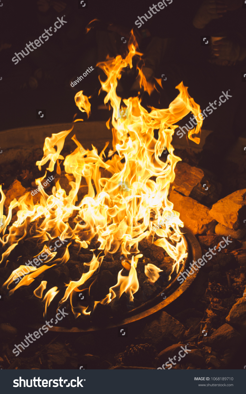 Fire Your Heart Stock Photo Edit Now 1068189710