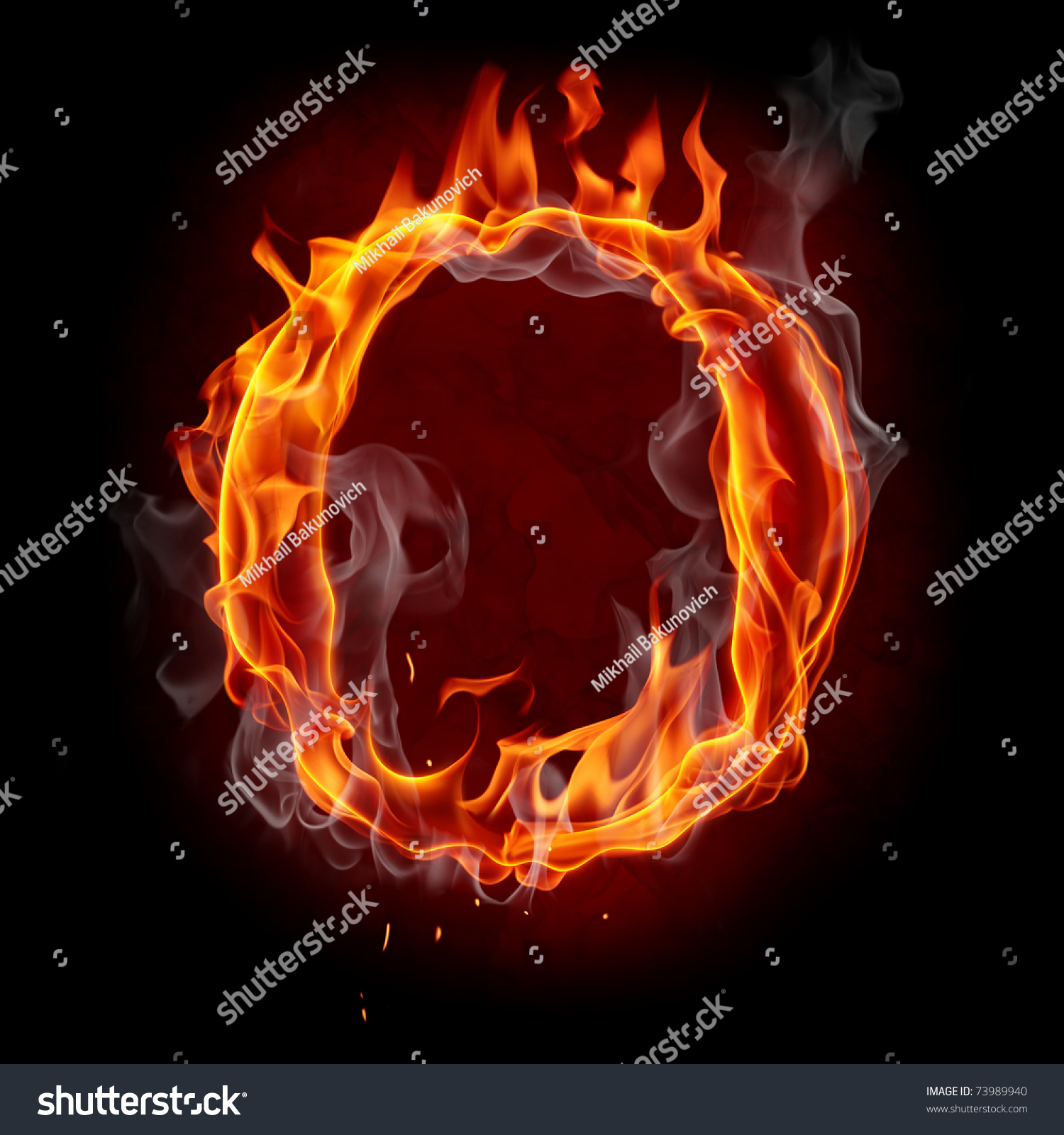 Fire Letter Stock Illustration 73989940 - Shutterstock