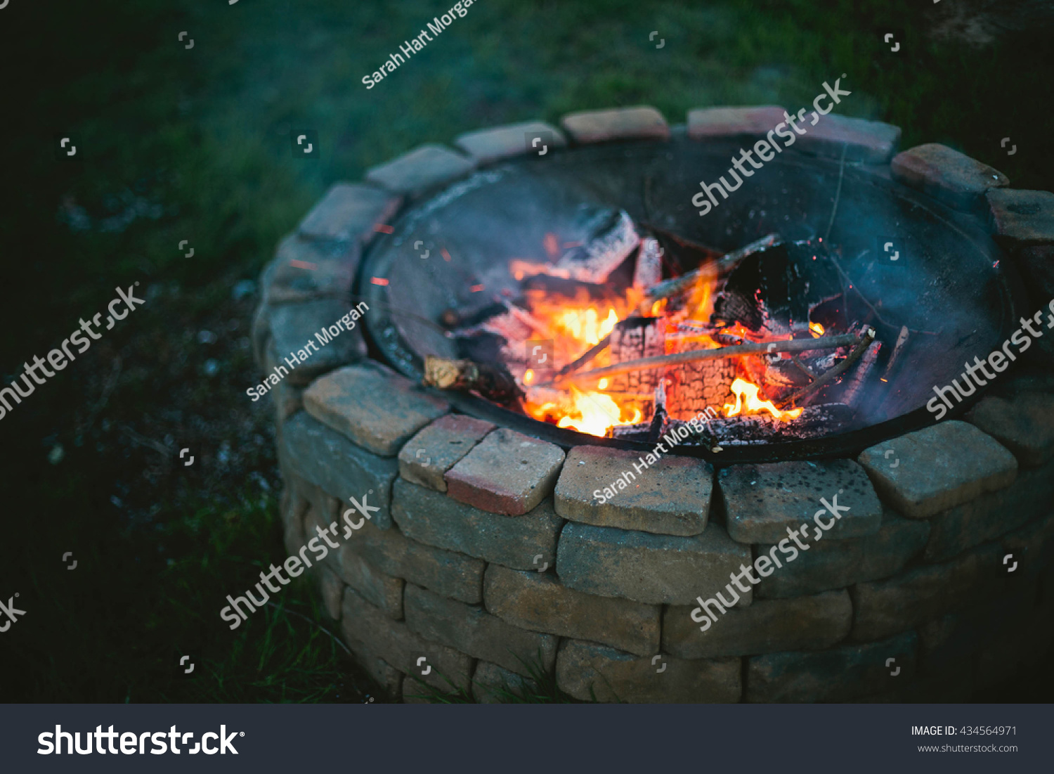 Fire Pit Stock Photo (Edit Now) 434564971