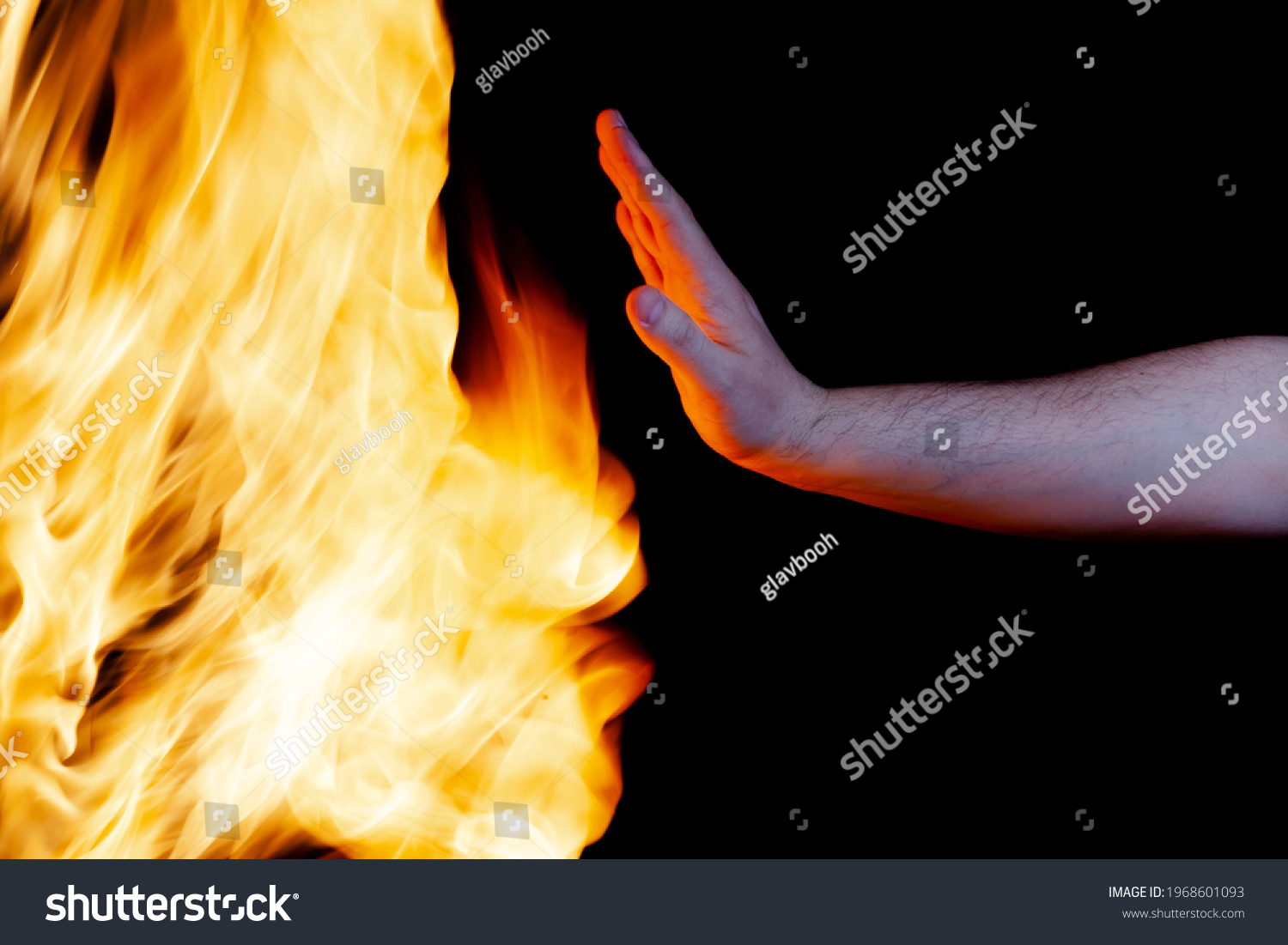 Fire Safety Stop Fire Use Background Stock Photo 1968601093 | Shutterstock