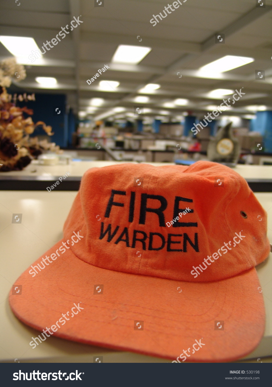 Fire Warden Hat Office Stock Photo Edit Now