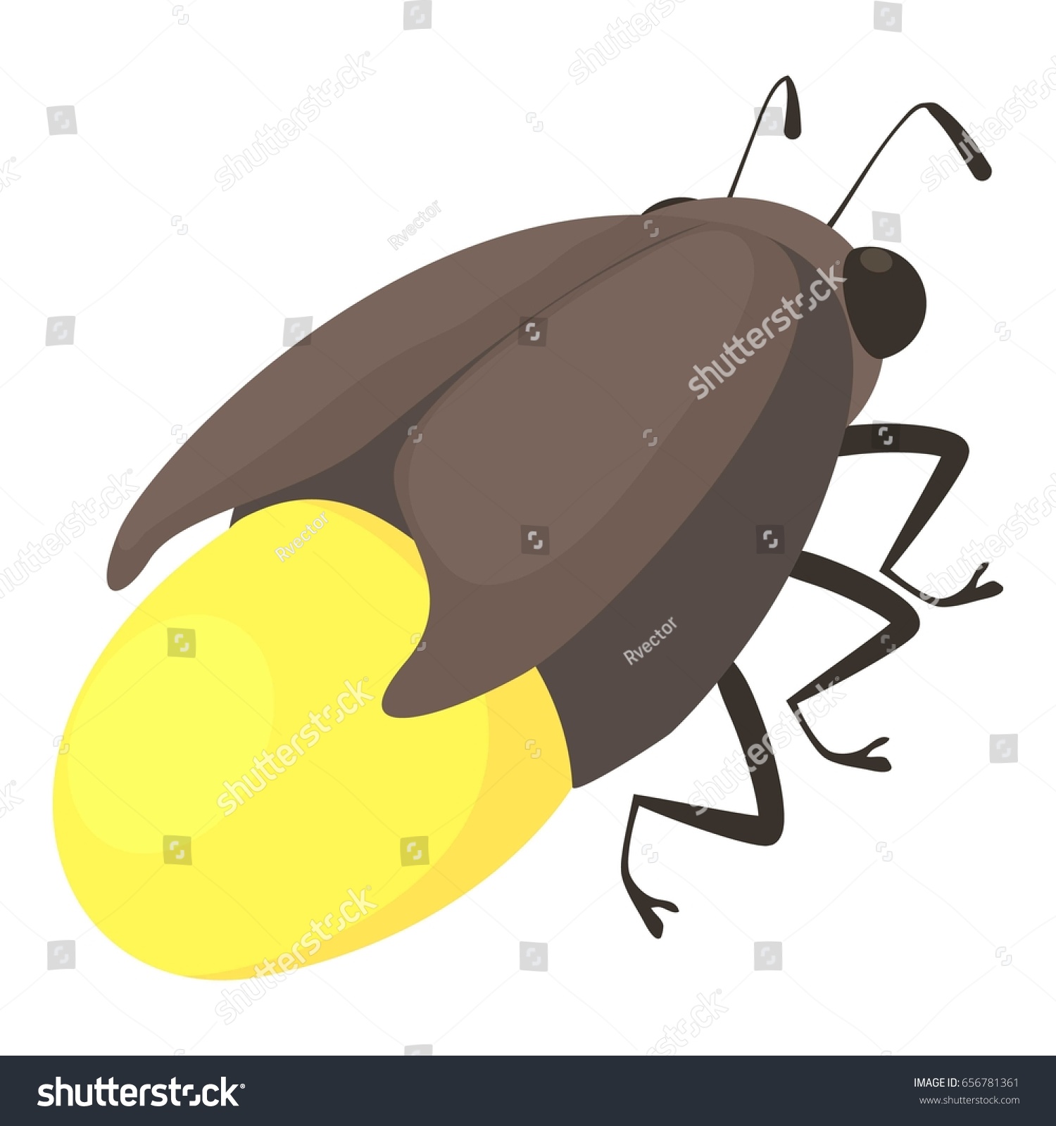 Firefly Bug Icon Cartoon Illustration Firefly Stock Illustration 