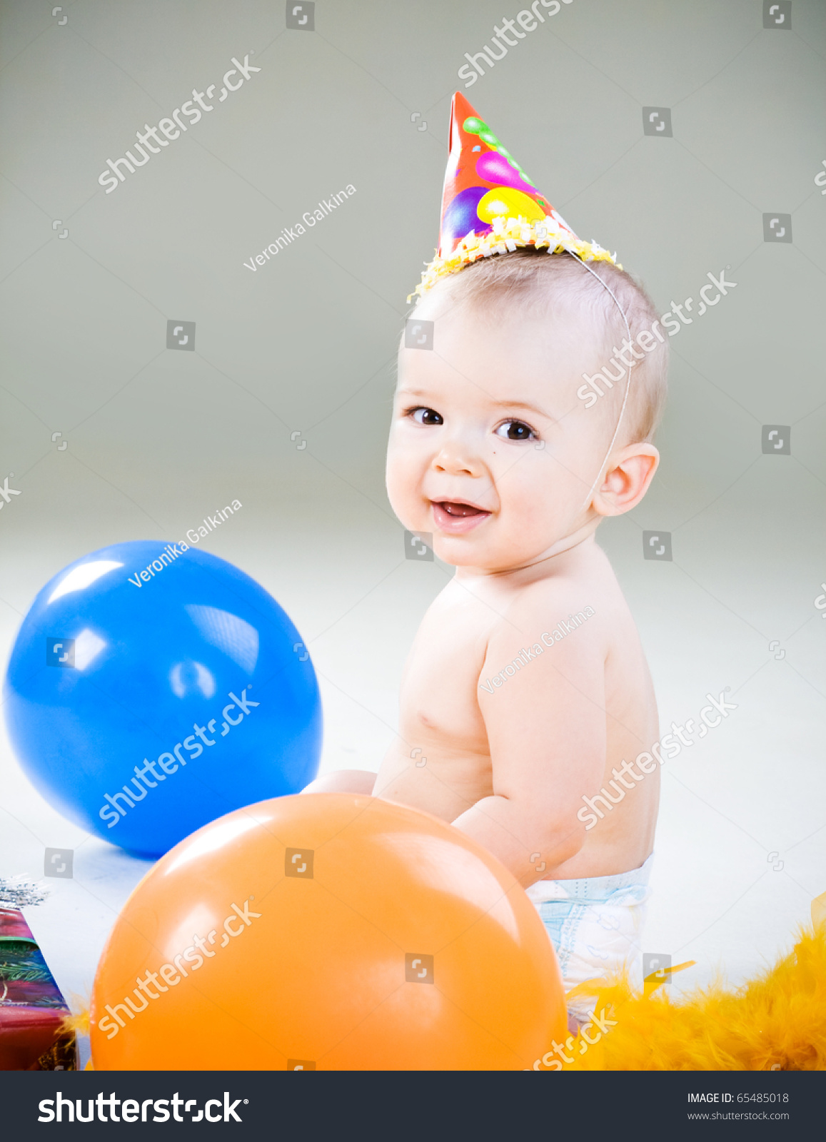 First Birthday Cute Baby Boy Stock Photo 65485018 - Shutterstock