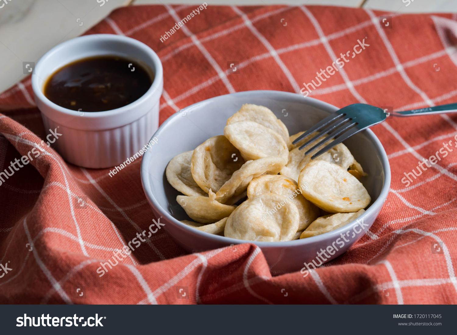 998 Filipino Vendor Images Stock Photos Vectors Shutterstock   Stock Photo Fish Ball With Sweetened Soy Garlic Sauce 1720117045 