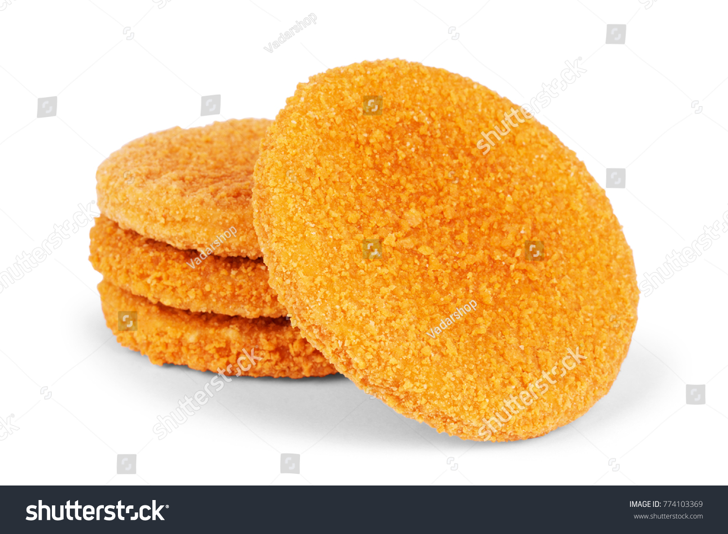 Fishcake Burger Isolated On White Background Stock Photo (Edit Now ...