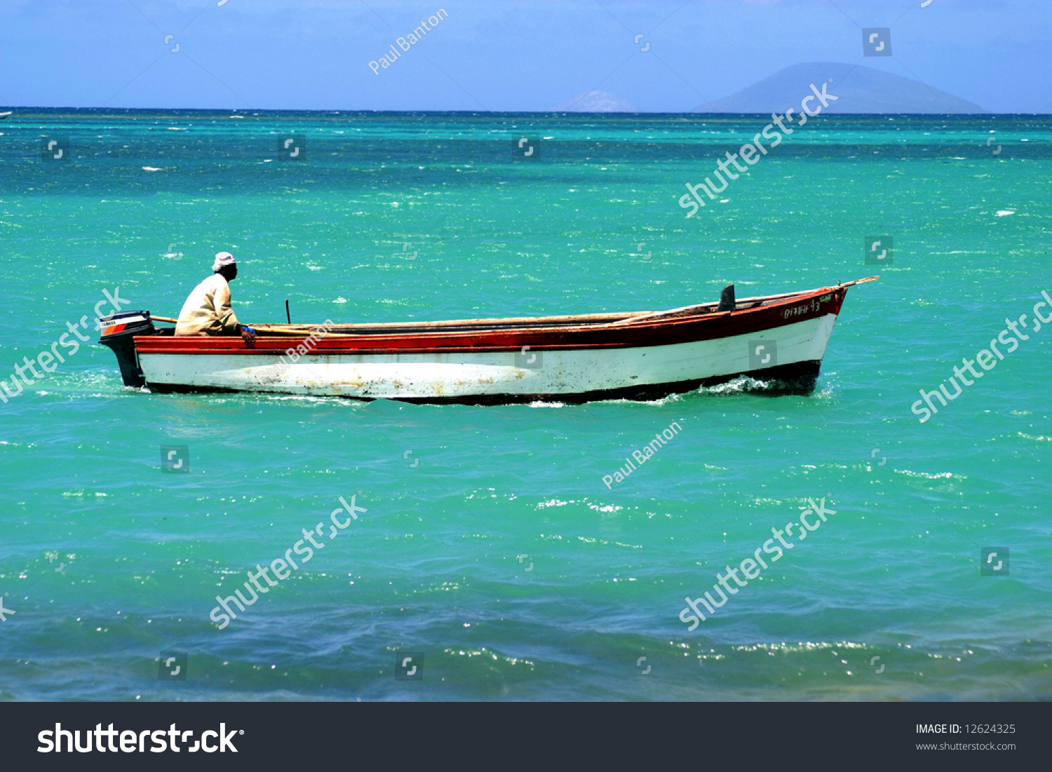 Fisherman Boat Mauritius Stock Photo 12624325 | Shutterstock