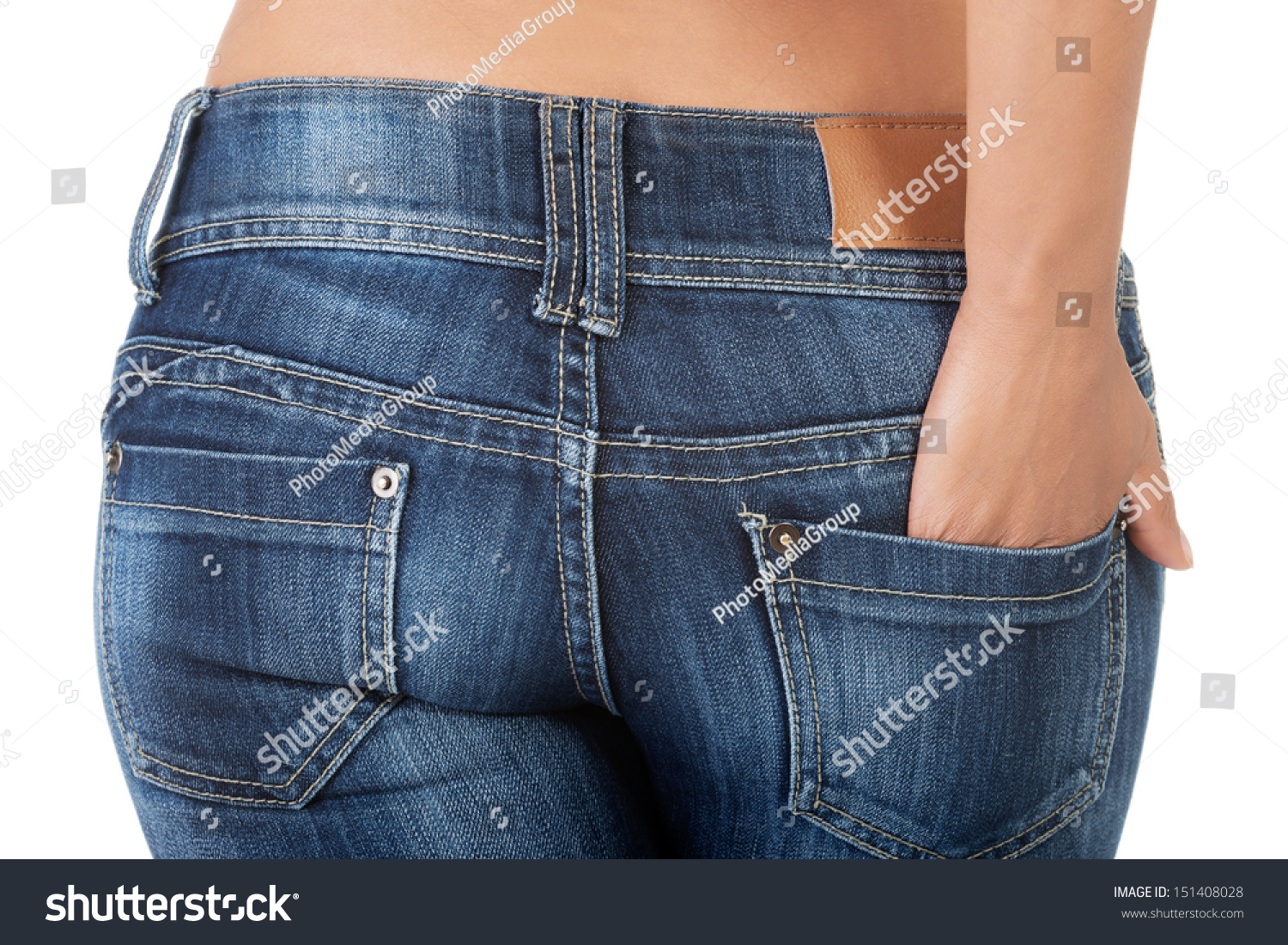 Fit Female Butt In Jeans Stock Photo 151408028 : Shutterstock