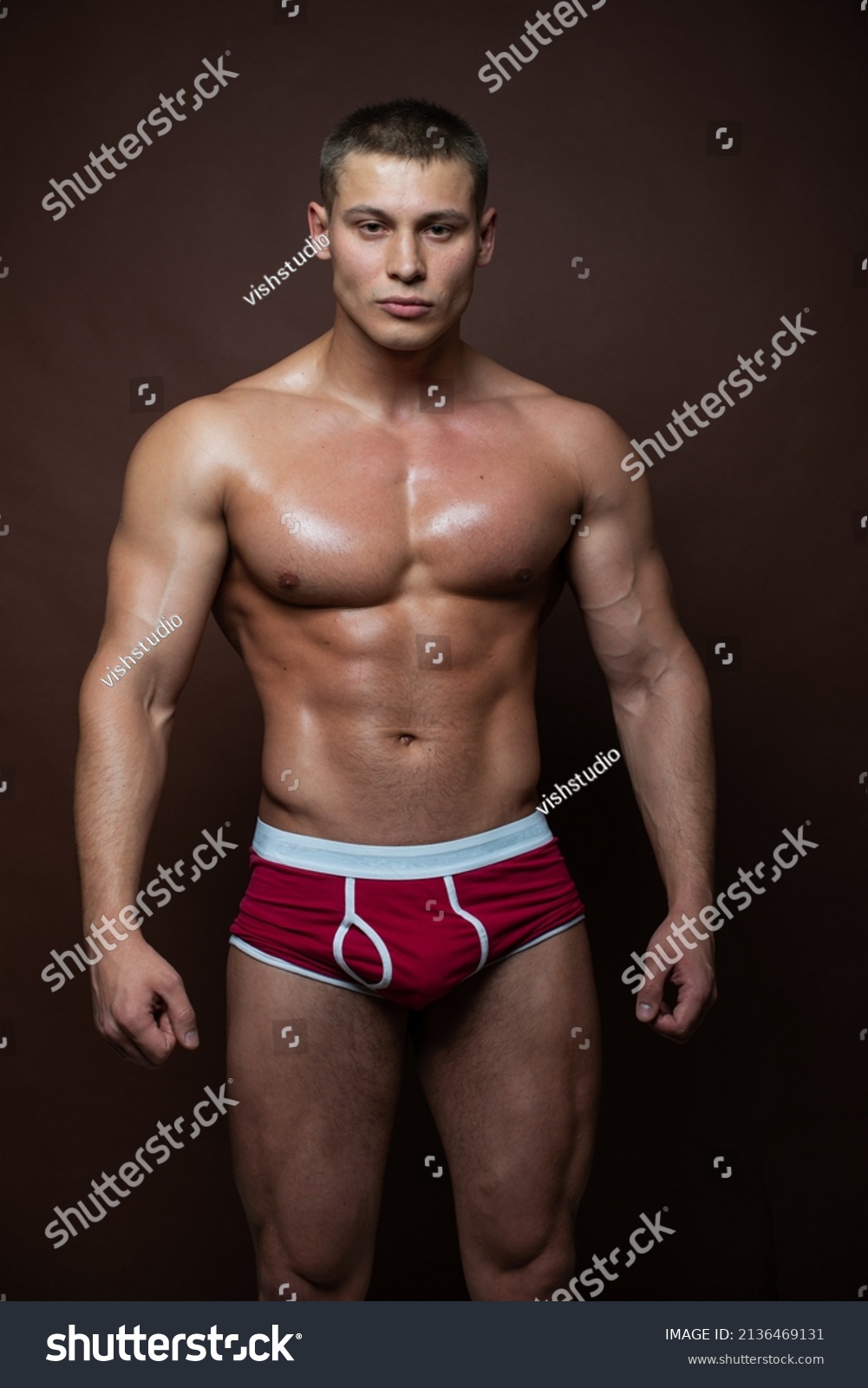 Fitness Male Model Studio Stock Photo Shutterstock