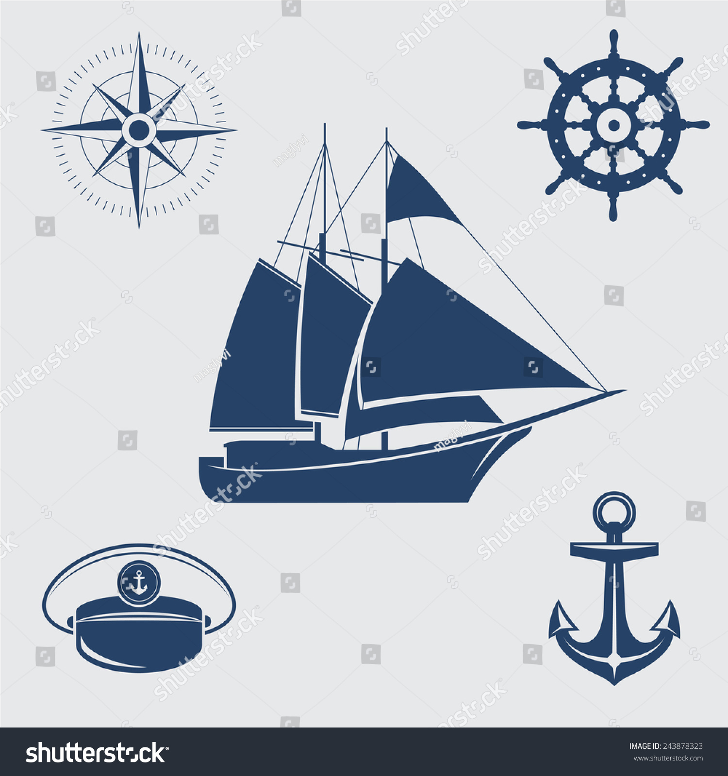 yacht sail symbols