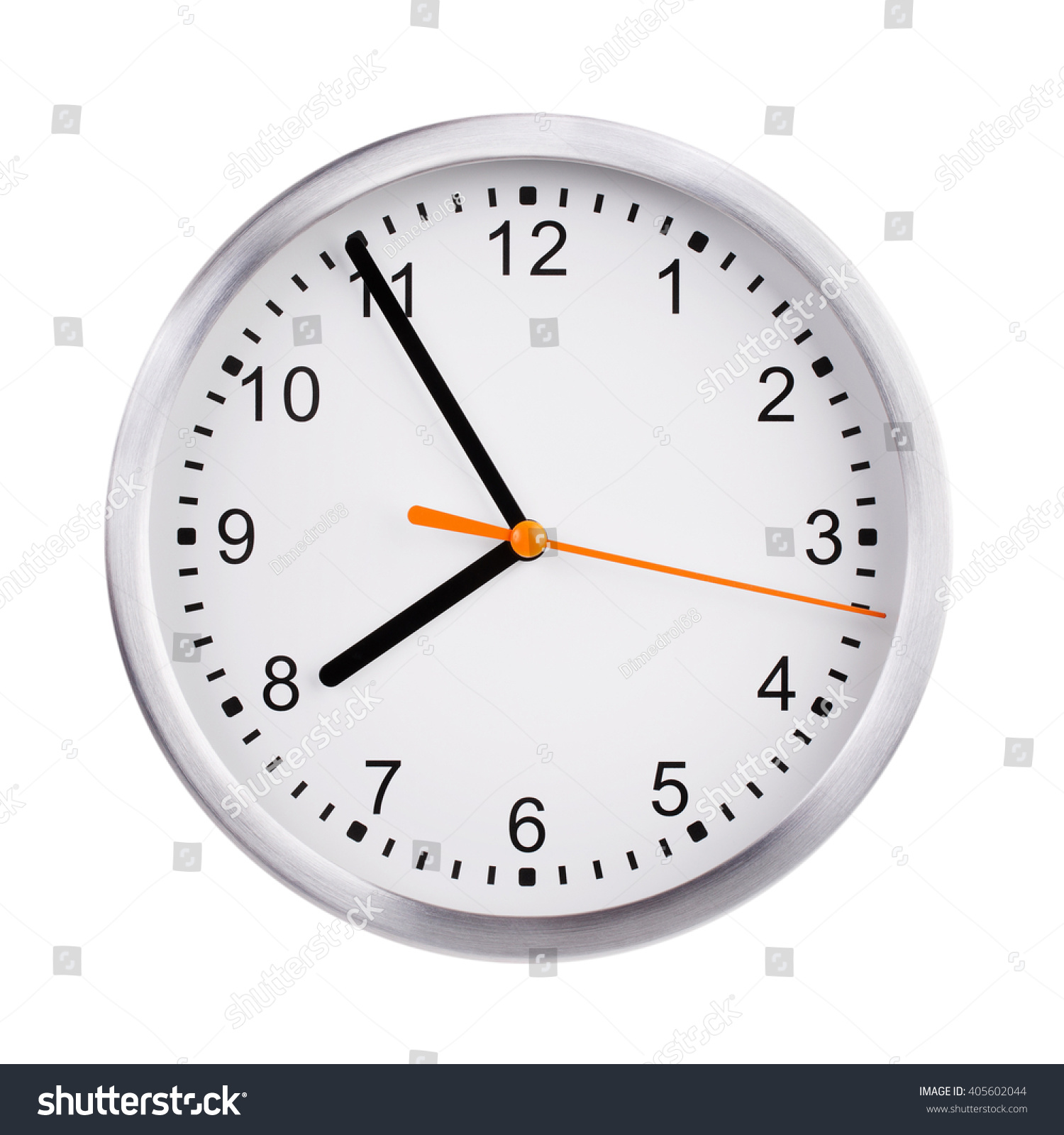 Five Eight On Round Clock Face Stock Photo 405602044 - Shutterstock