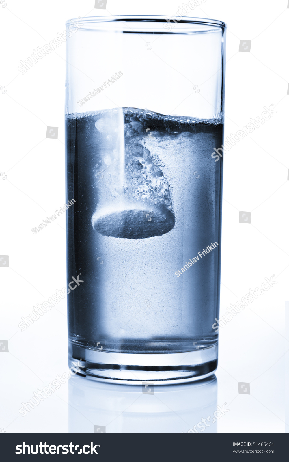 Fizzy Tablet In A Glass Of Water Stock Photo 51485464 : Shutterstock