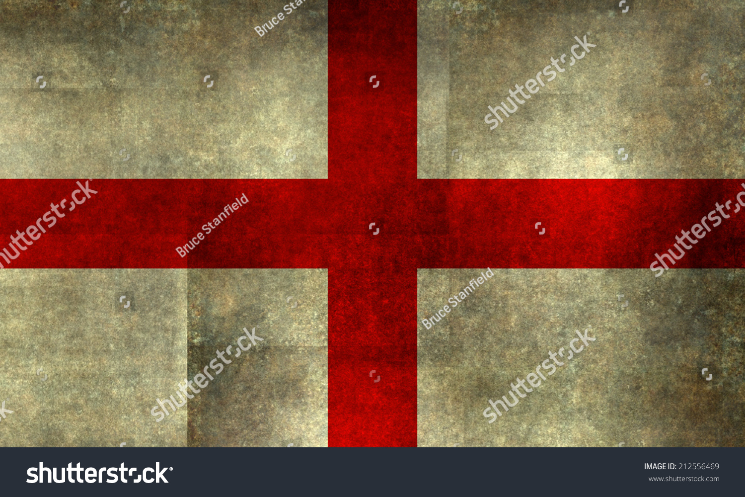 England St.Georges Kreuz Flagge Qualitätsleder und Chrom Schlüsselring 