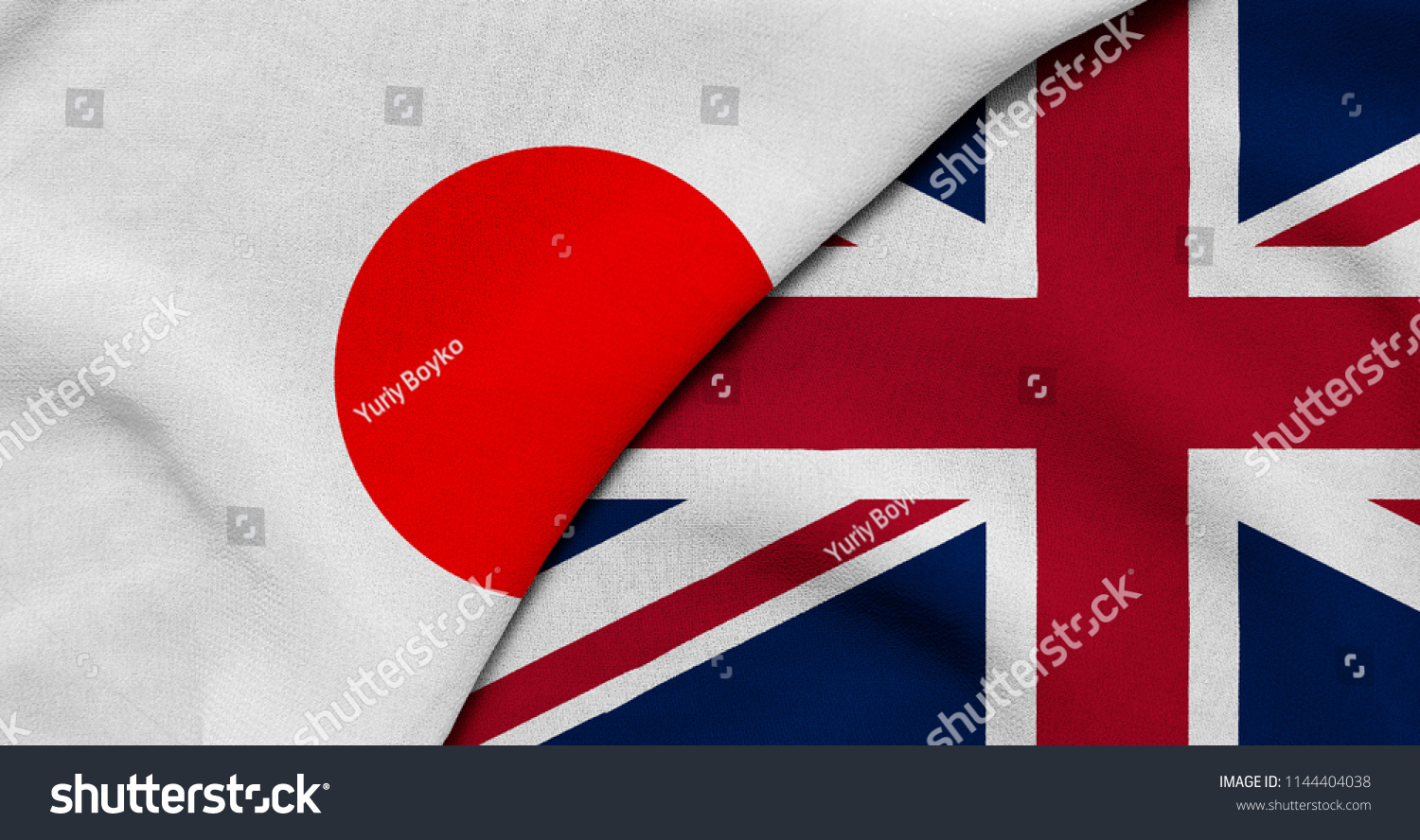 Flag Great Britain Japan Stock Illustration Shutterstock