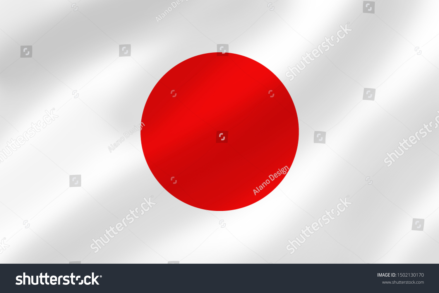 305 3d rendering wave flag japanese Images, Stock Photos & Vectors ...