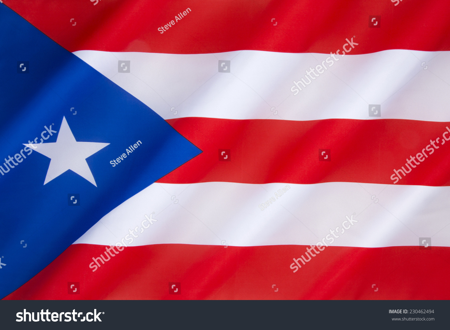 Flag Puerto Rico Origins Current Flag Stock Photo Edit Now 230462494