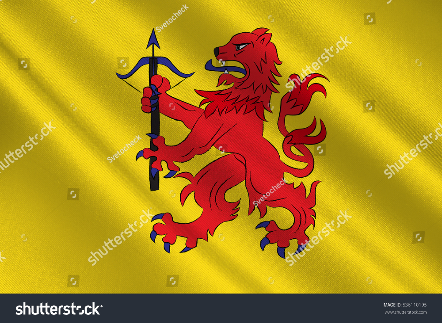 Flag Smaland Historical Province Southern Sweden Stock Illustration ...